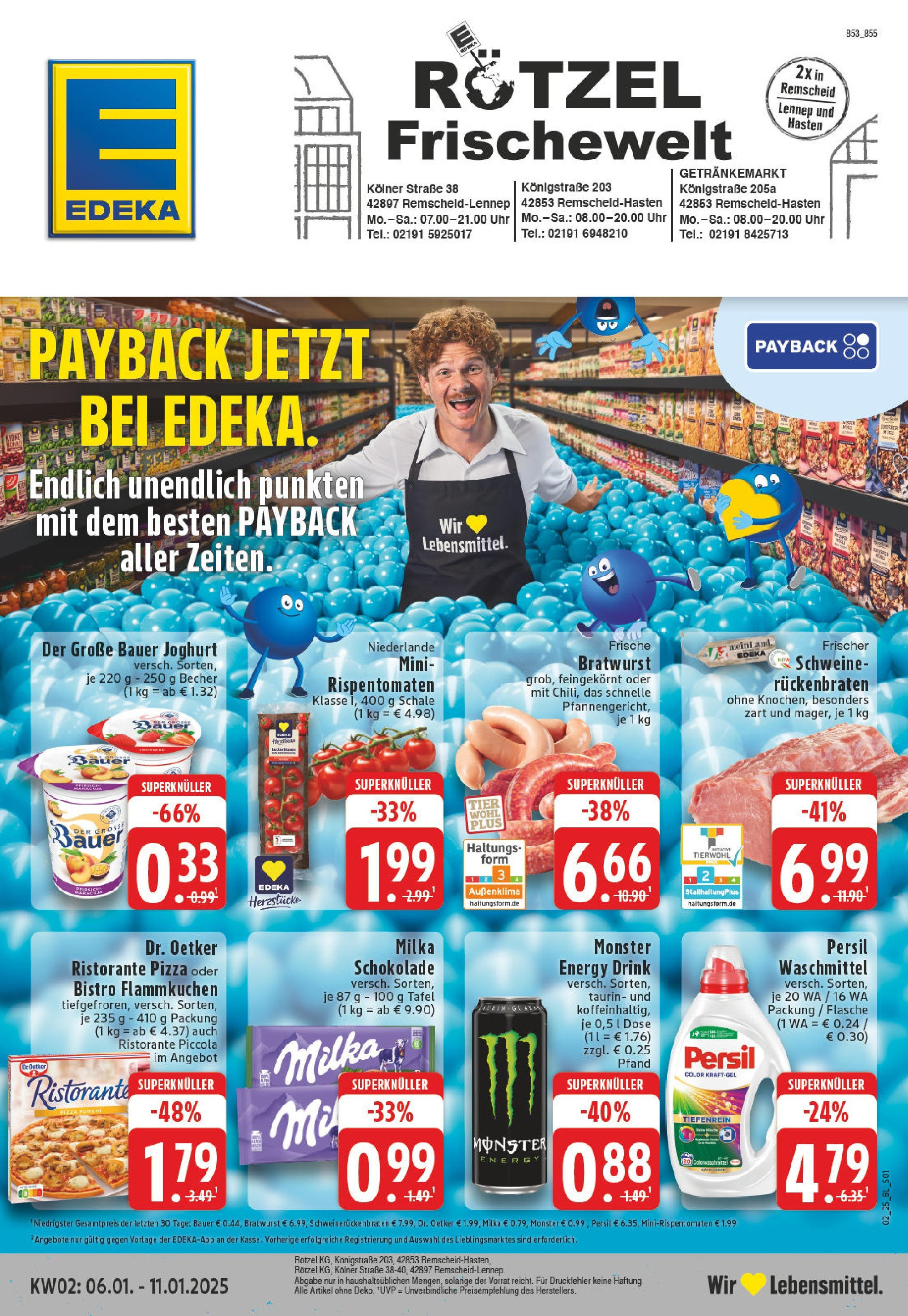 EDEKA Prospekt ab 06.01.2025 - Remscheid, Kölner Straße 3 Online