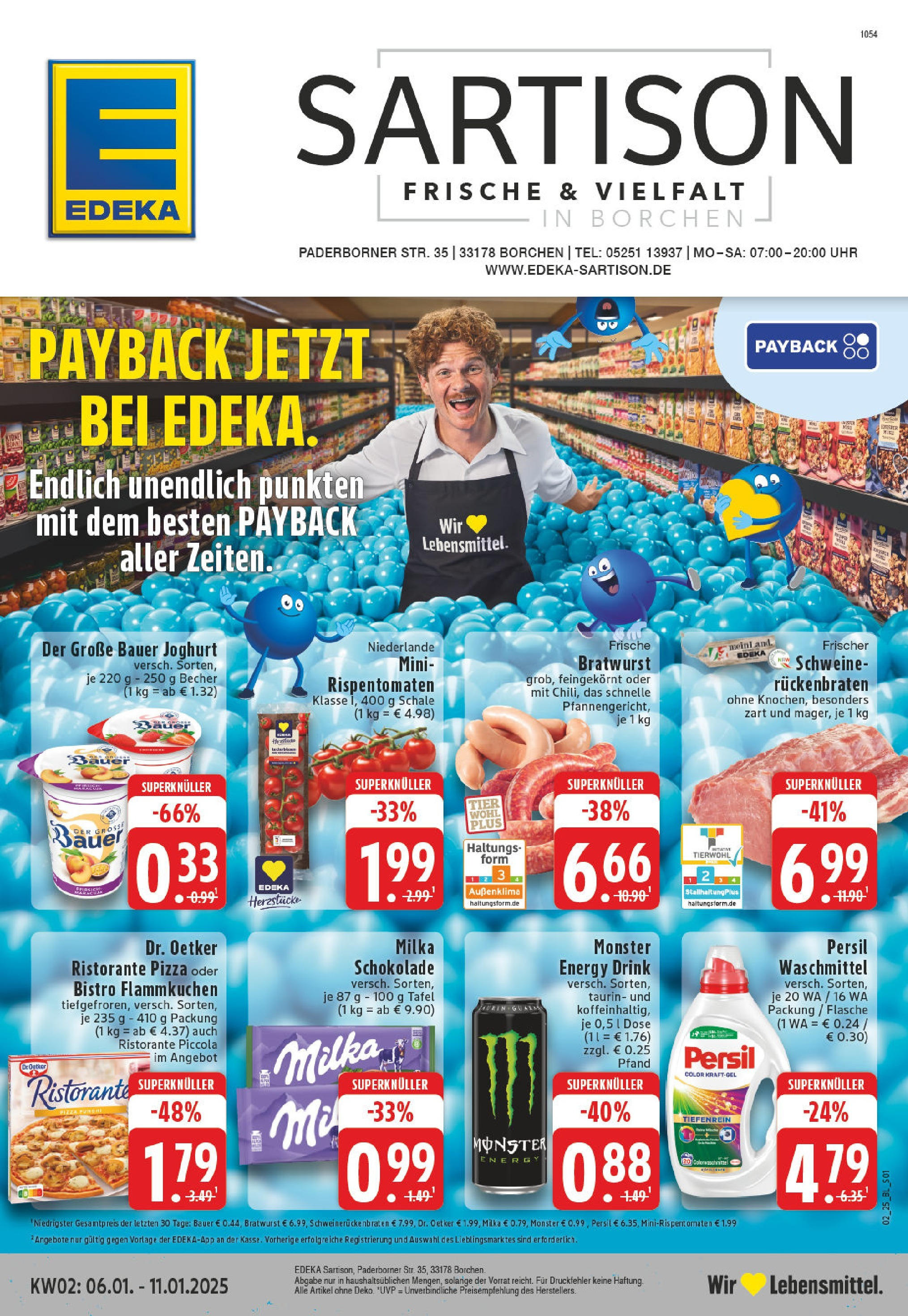 EDEKA Prospekt ab 06.01.2025 - Borchen, Paderborner Straße 3 Online