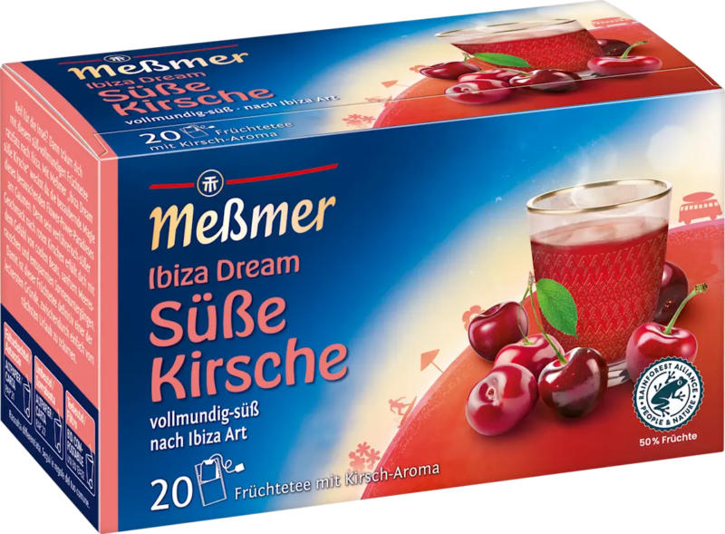 Meßmer Früchtetee, Süße Kirsche 'Ibiza Dream' (20 x 2,5g)