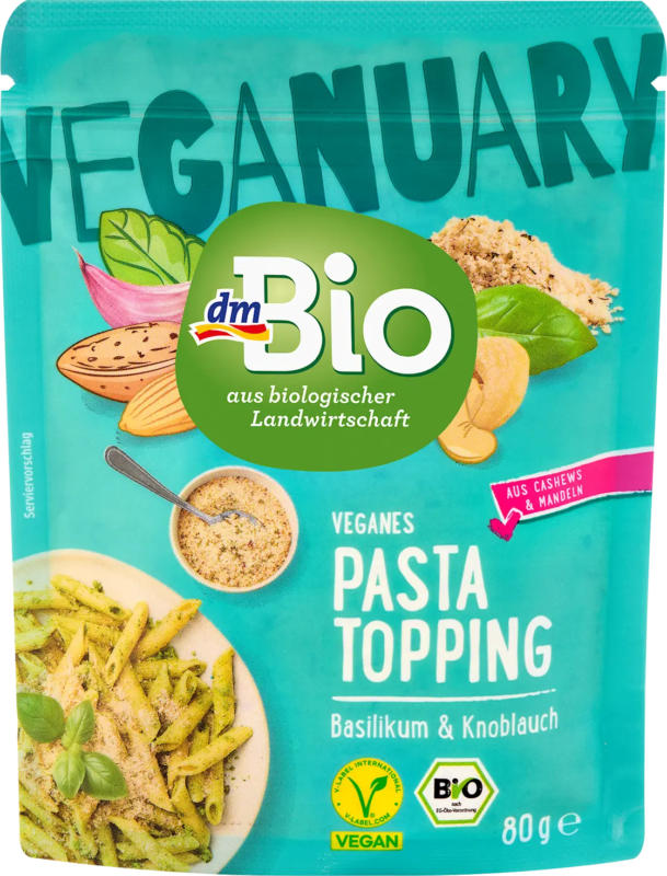 dmBio Veganes Pasta Topping Basilikum & Knoblauch