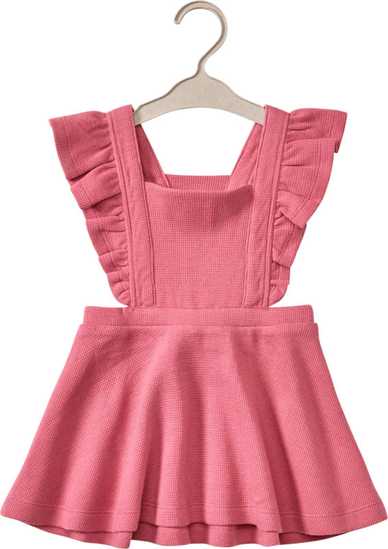 ALANA Kleid mit Waffel-Struktur & Rüschen, rosa, Gr. 80