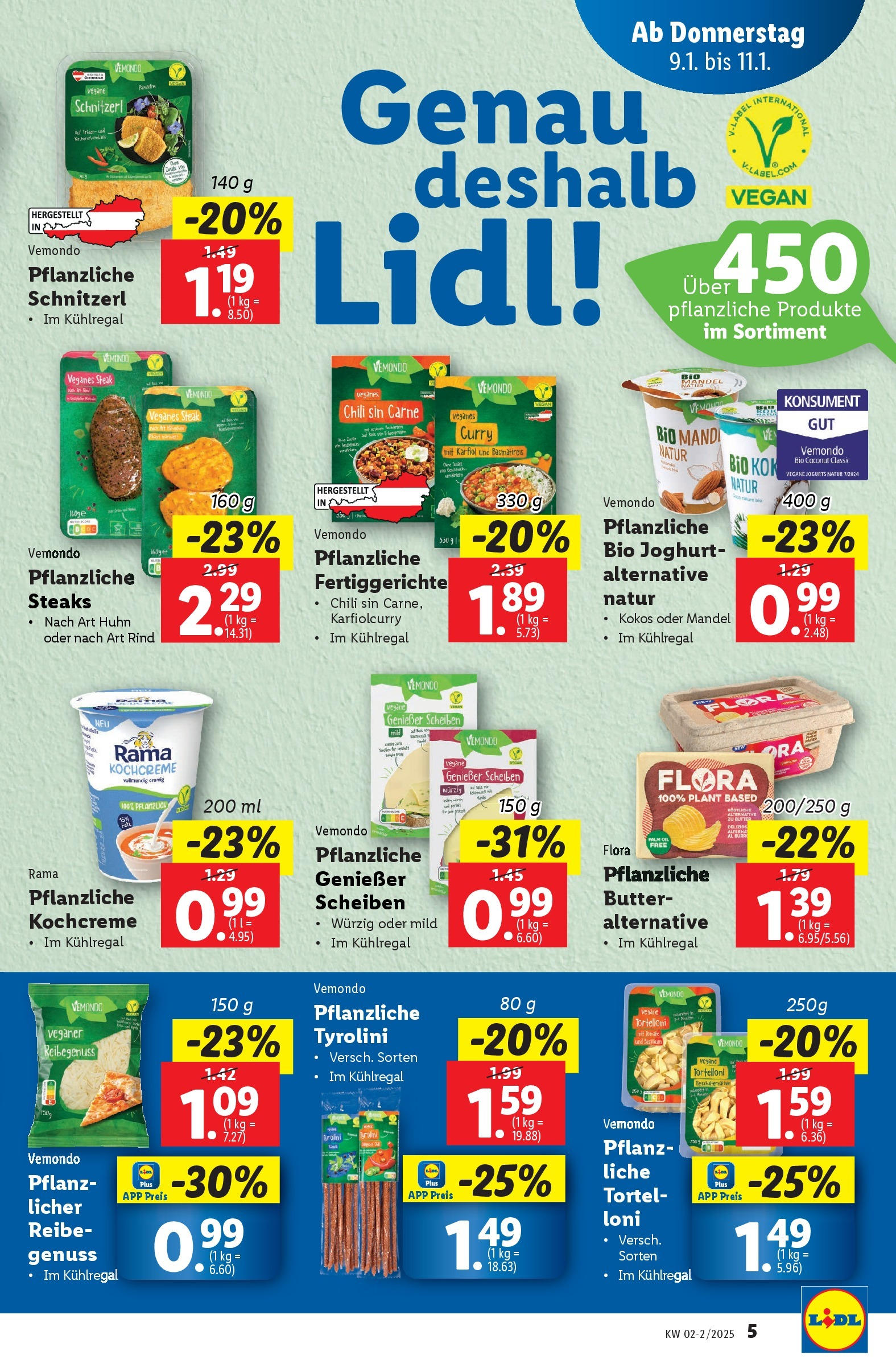 Lidl Flugblatt - Wien ab 09.01.2025 - Angebote ab donnerstag | Seite: 5 | Produkte: Fertiggerichte, Chili, Butter, Joghurt