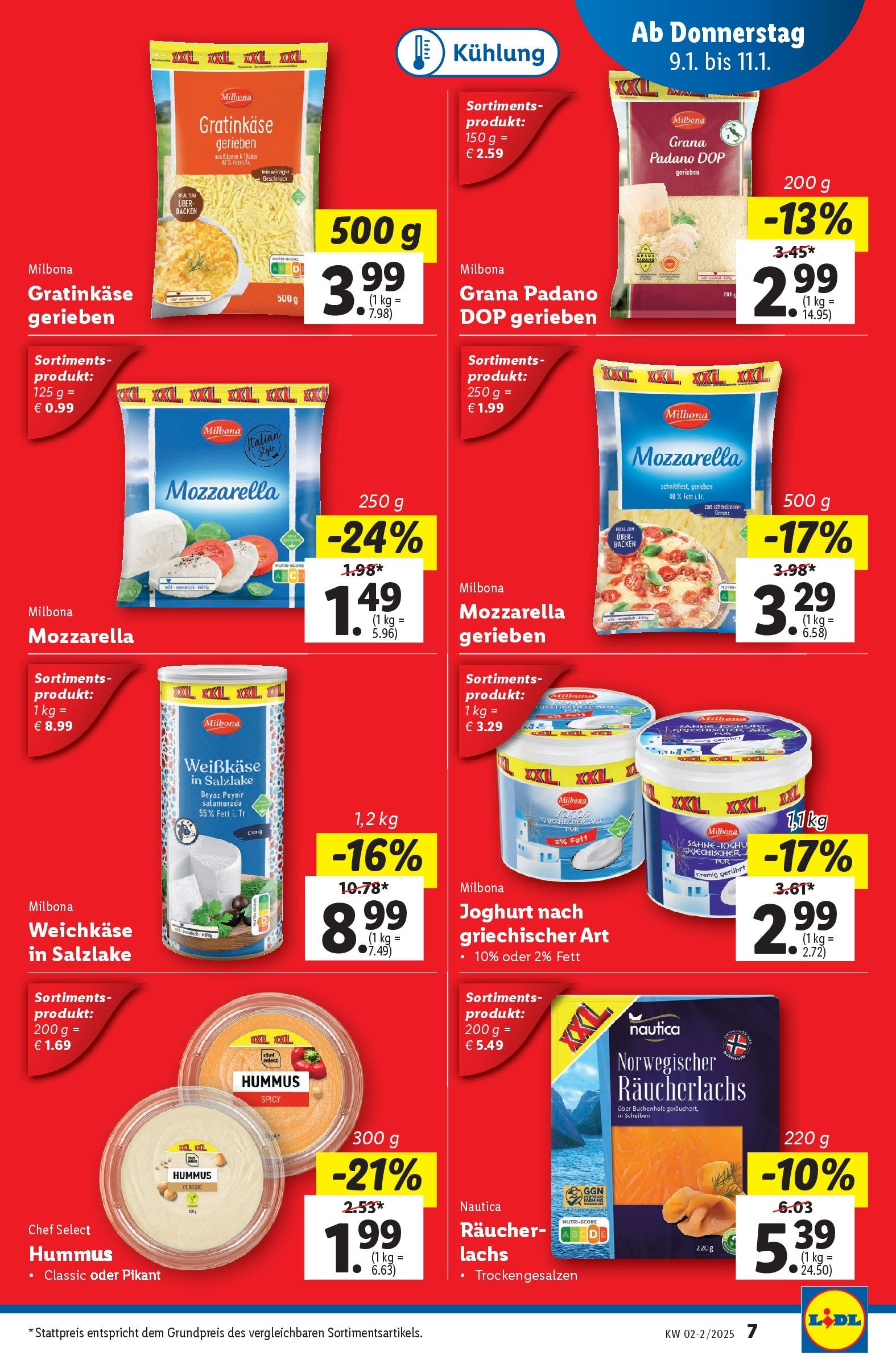 Lidl Flugblatt - Wien ab 09.01.2025 - Angebote ab donnerstag | Seite: 7 | Produkte: Joghurt