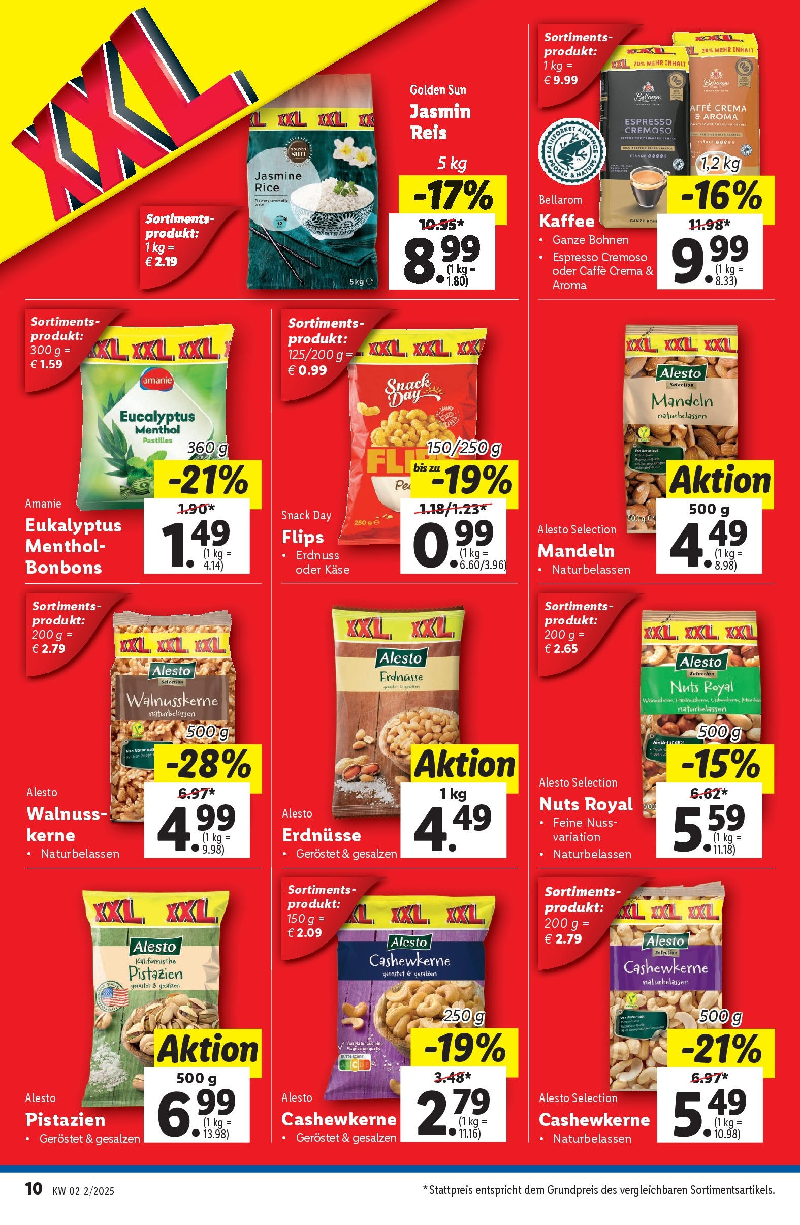 Lidl Flugblatt - Wien ab 09.01.2025 - Angebote ab donnerstag | Seite: 10 | Produkte: Käse, Kaffee, Reis