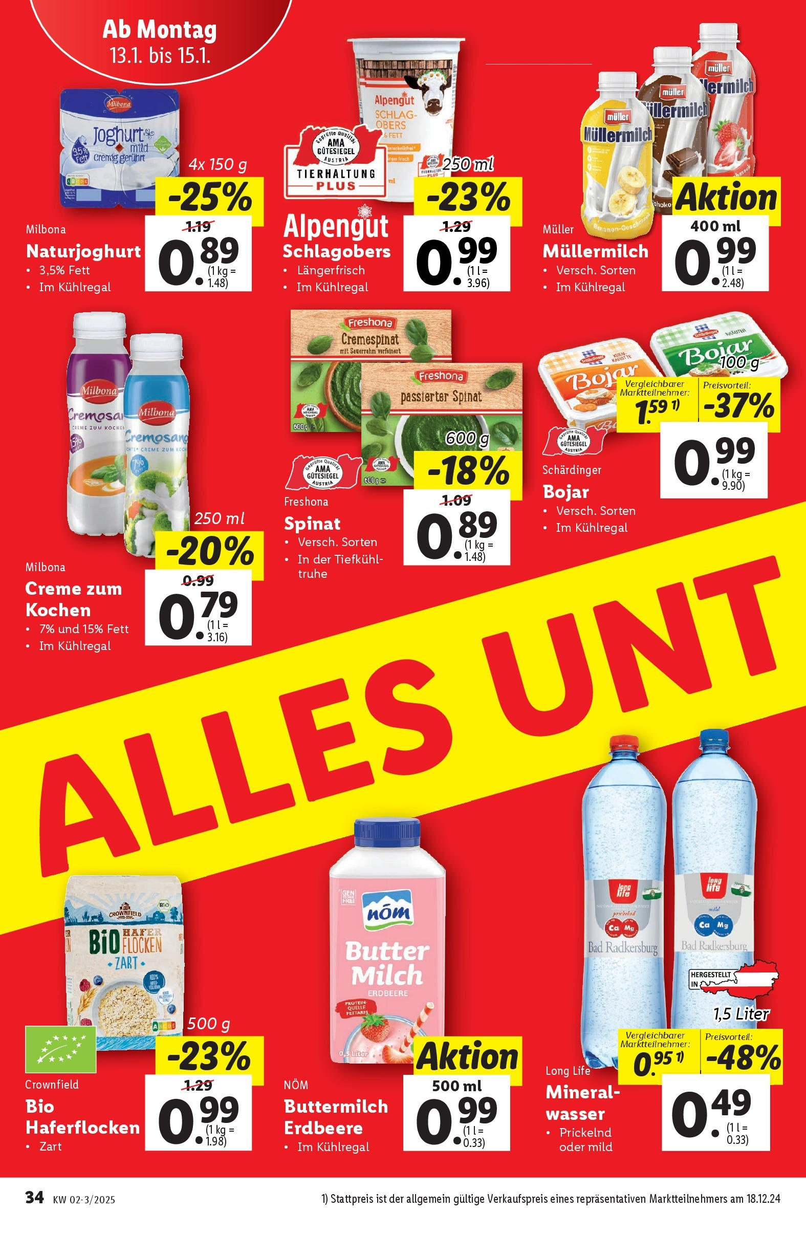 Lidl Flugblatt - Wien ab 09.01.2025 - Angebote ab donnerstag | Seite: 36 | Produkte: Flocken, Bad, Butter, Creme