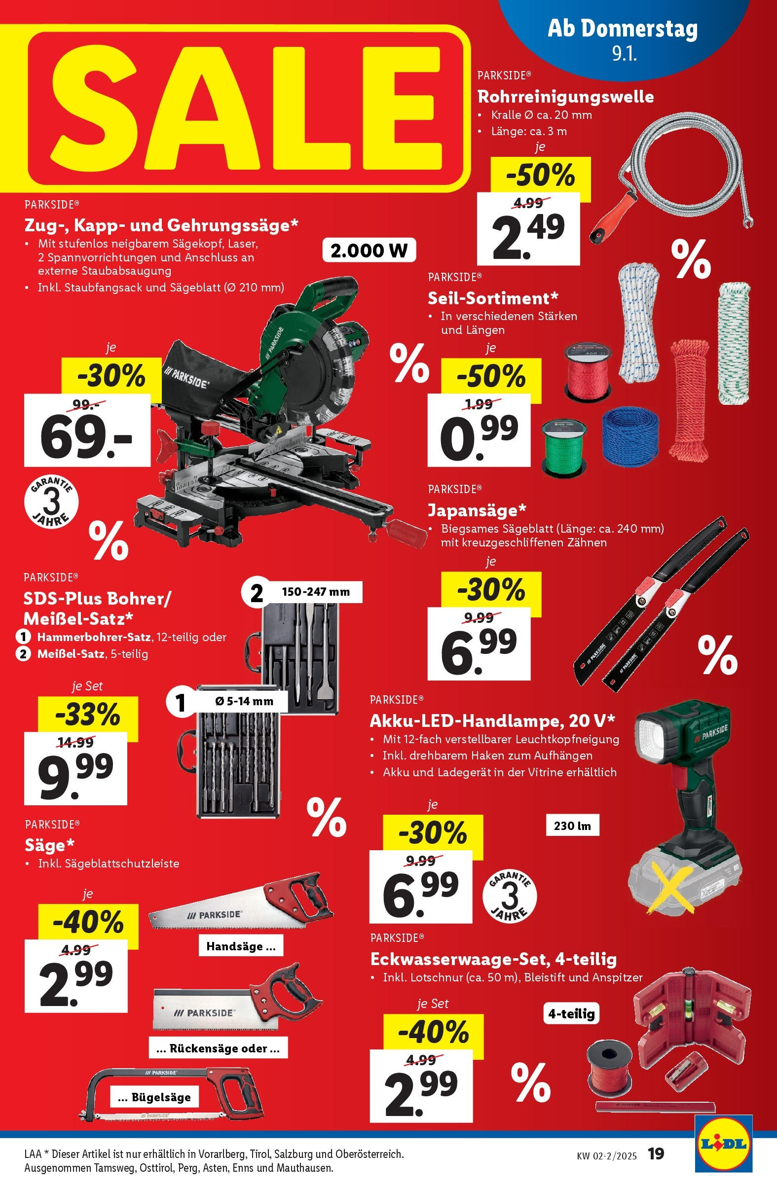 Lidl Flugblatt - Salzburg, Jenbach, Dornbirn ab 08.01.2025 - Angebote ab donnerstag | Seite: 19