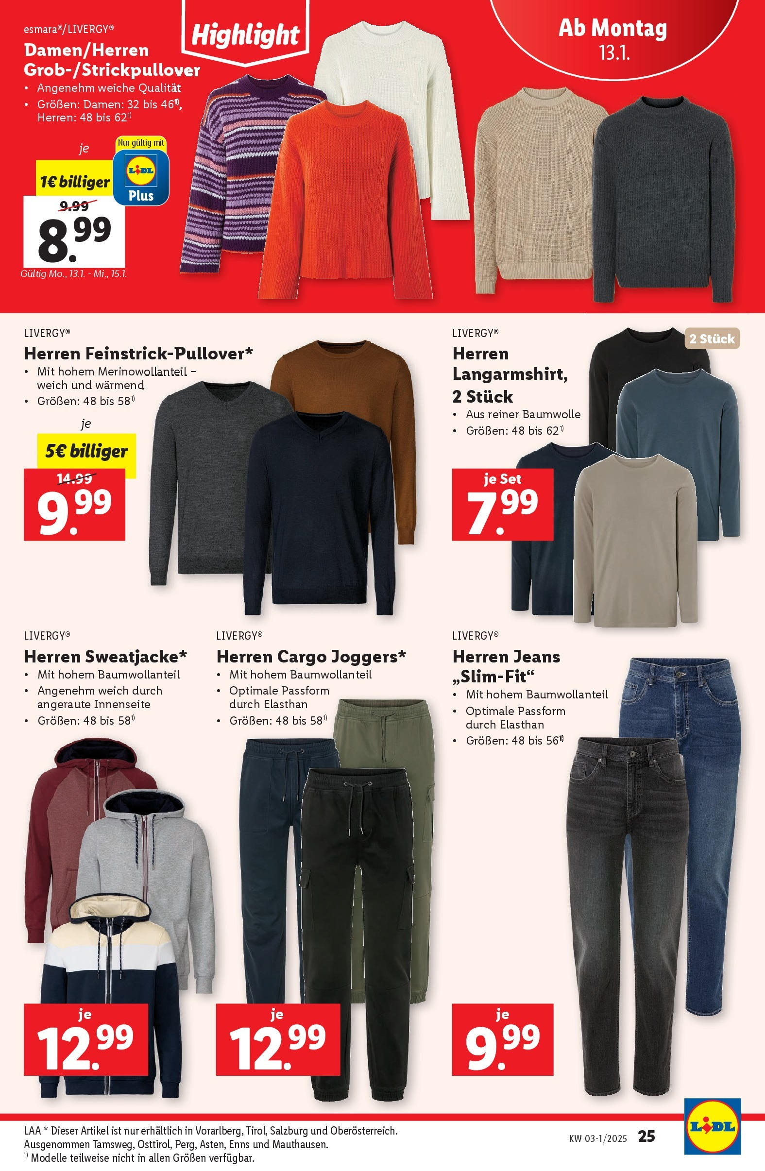 Lidl Flugblatt - Salzburg, Jenbach, Dornbirn ab 08.01.2025 - Angebote ab donnerstag | Seite: 27 | Produkte: Jeans