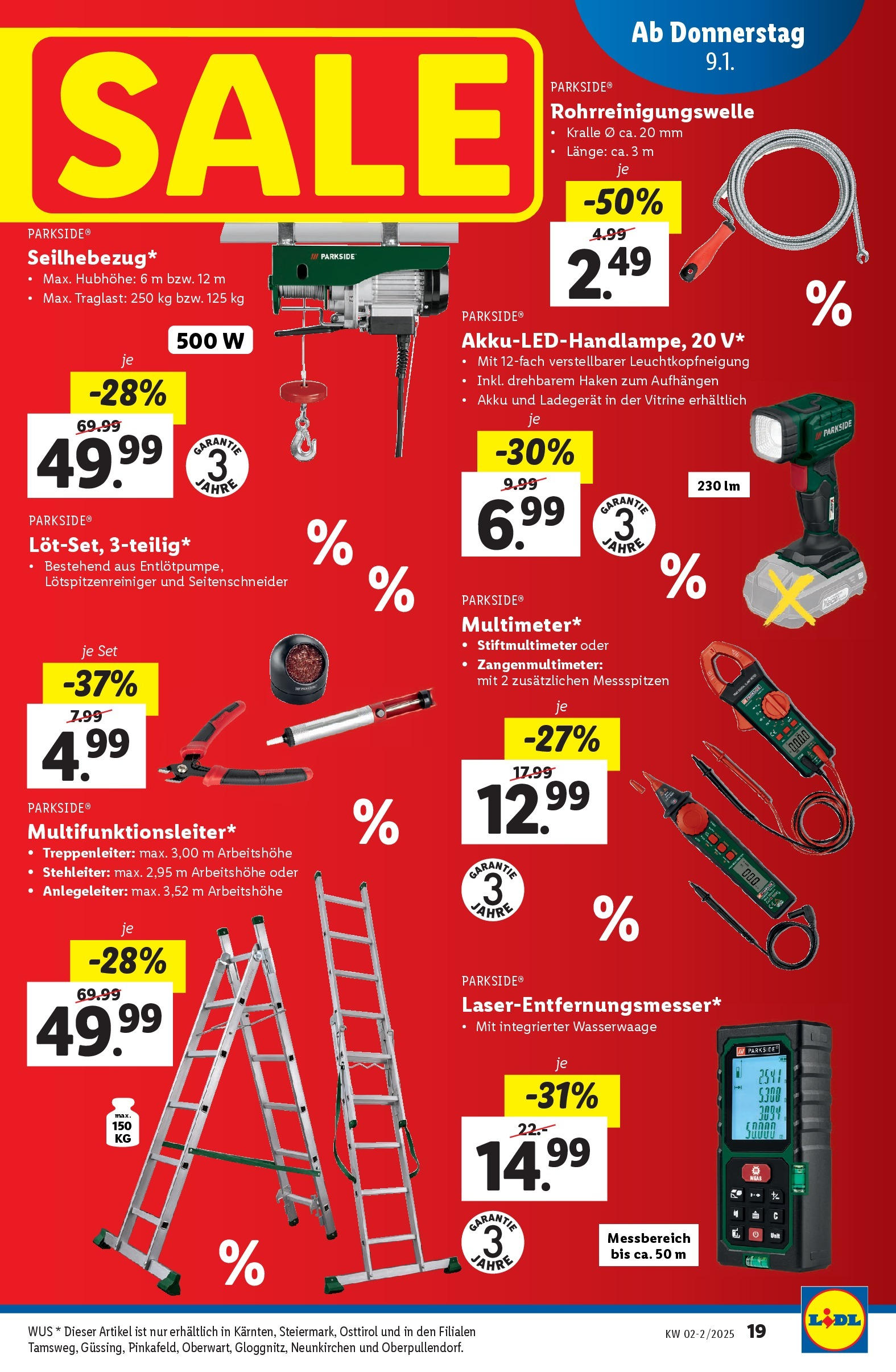 Lidl Flugblatt - Graz, Klagenfurt, Obewart ab 08.01.2025 - Angebote ab donnerstag | Seite: 19