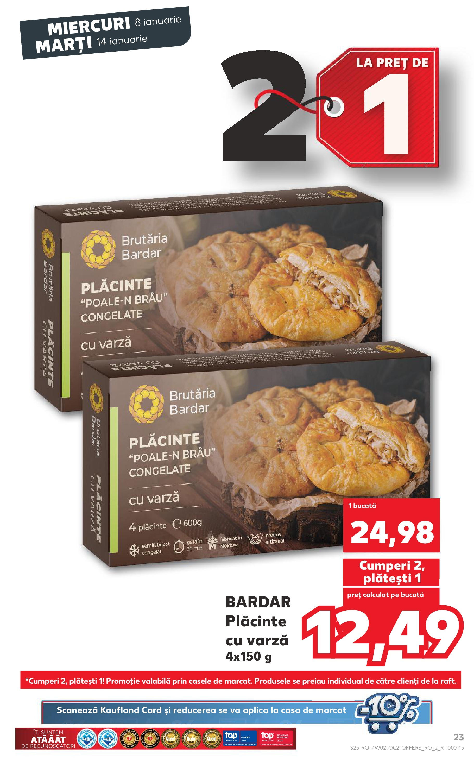 Catalog Kaufland - Târgovişte 08.01.2025 - Revista si Oferta | Pagină: 23 | Produse: Varză