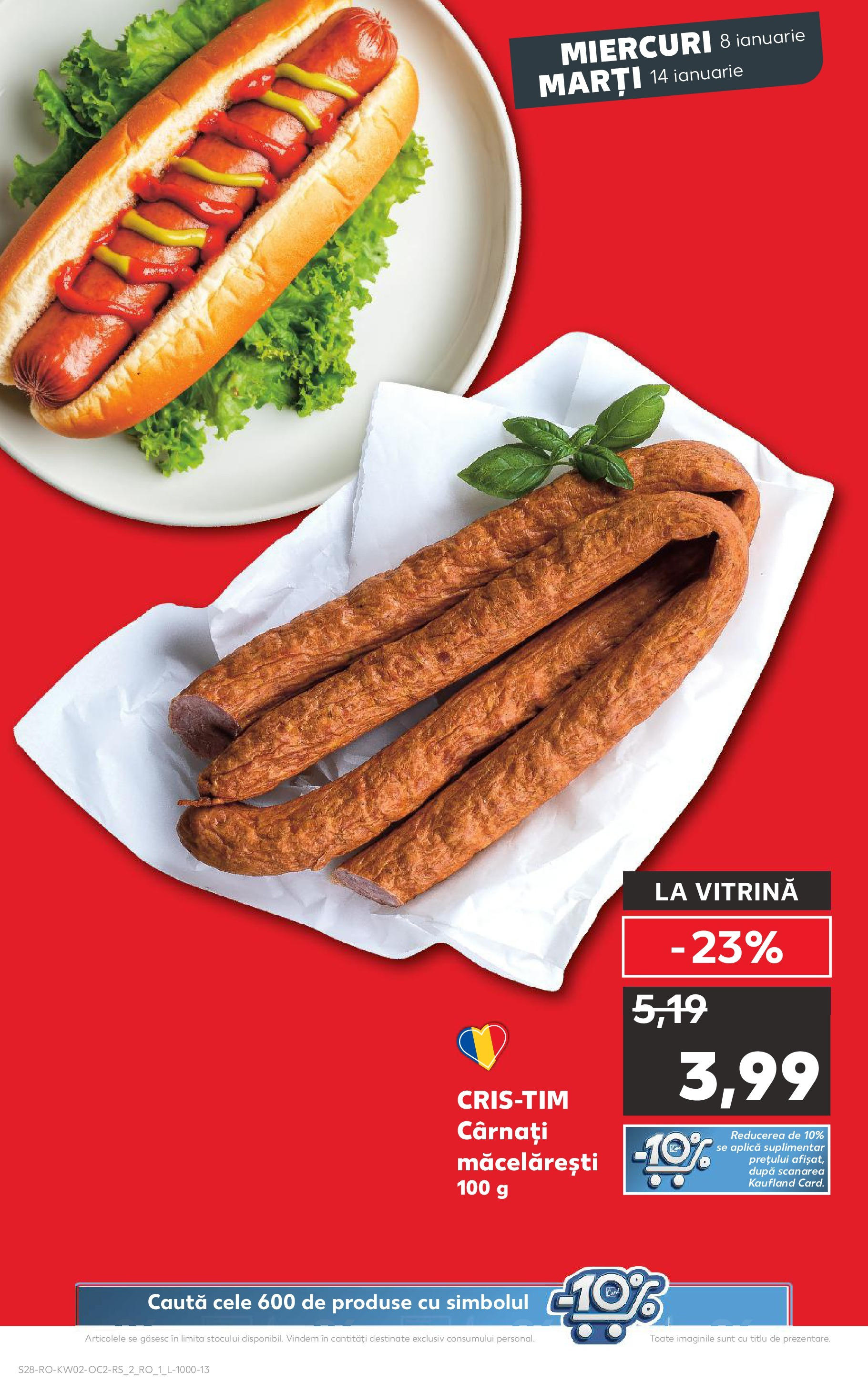 Catalog Kaufland - Târgovişte 08.01.2025 - Revista si Oferta | Pagină: 28 | Produse: Vitrină, Cârnați