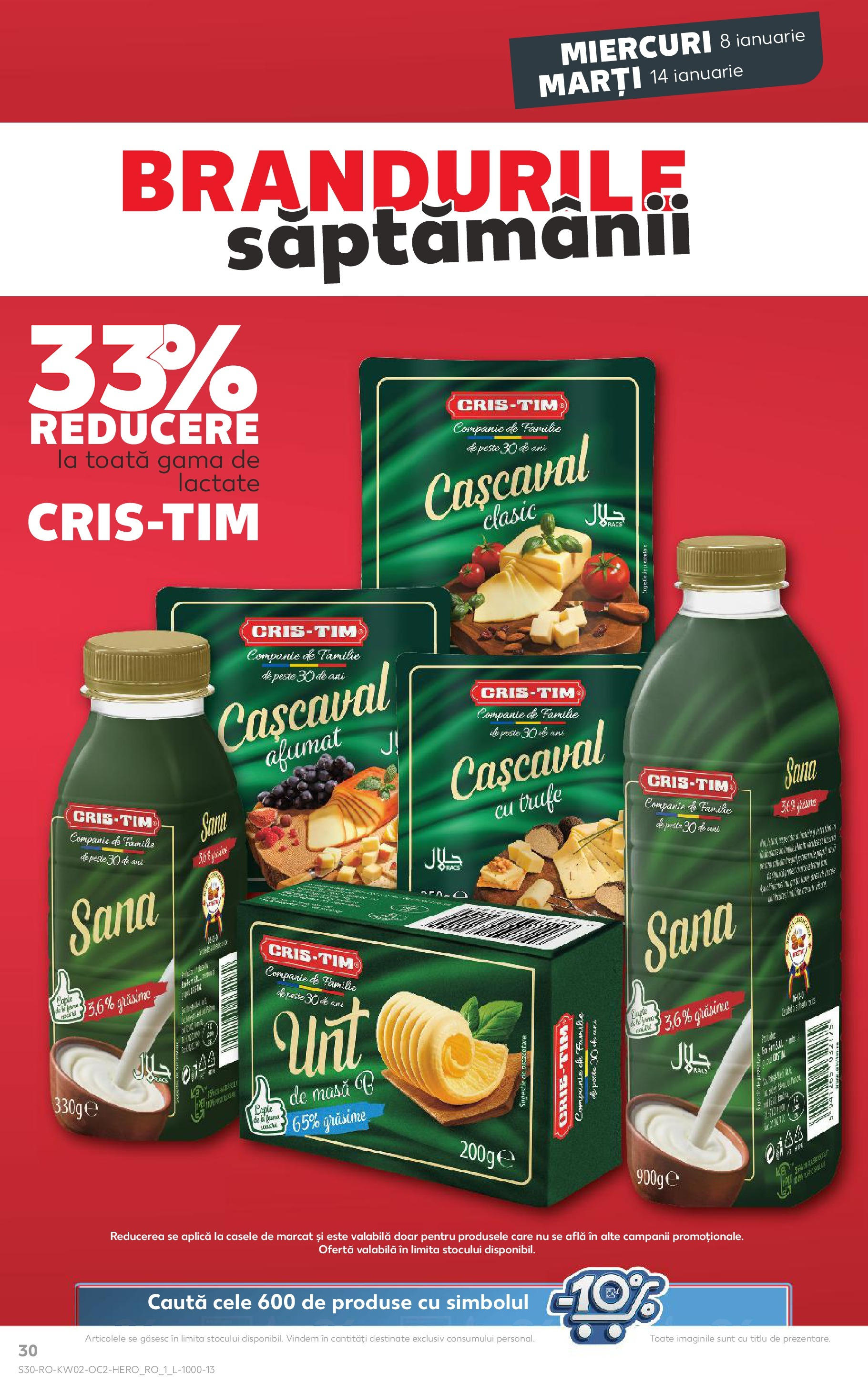 Catalog Kaufland - Târgovişte 08.01.2025 - Revista si Oferta | Pagină: 30 | Produse: Masă, Cașcaval, Pește, Paste