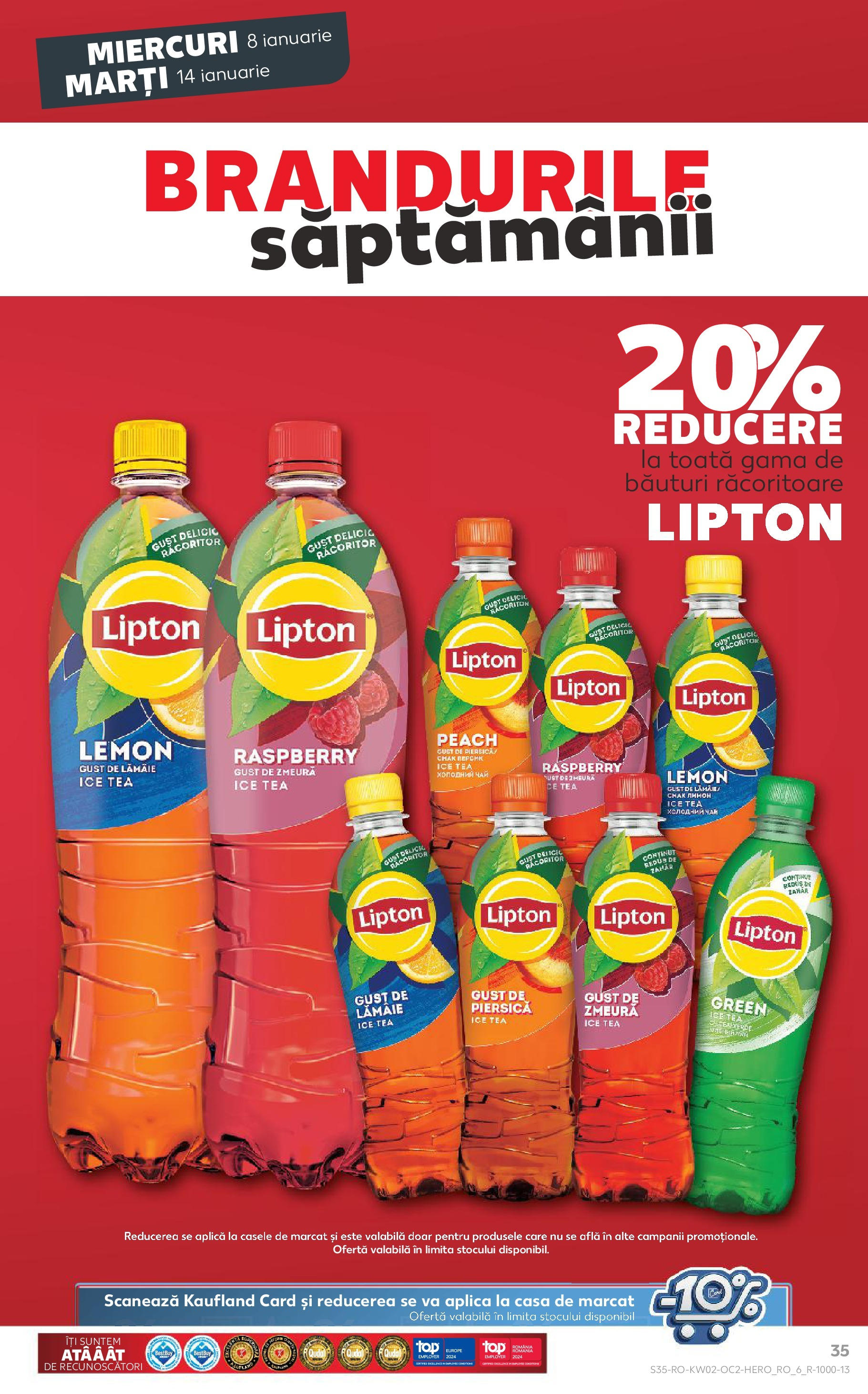 Catalog Kaufland - Târgovişte 08.01.2025 - Revista si Oferta | Pagină: 35 | Produse: Piersică, Zmeură, Zahăr, Lămâie