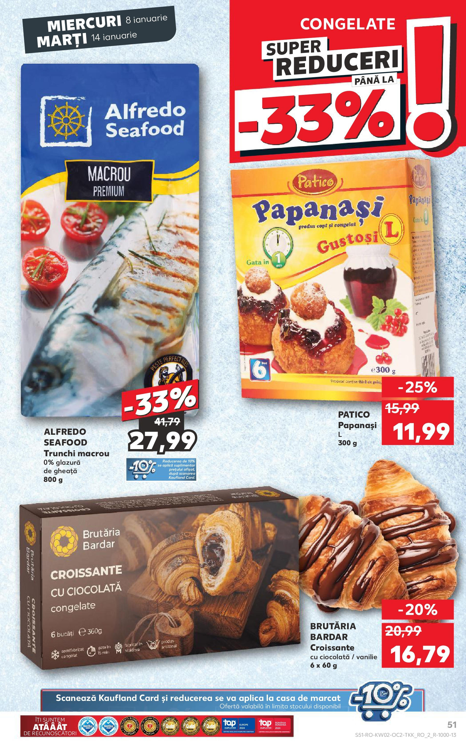 Catalog Kaufland - Târgovişte 08.01.2025 - Revista si Oferta | Pagină: 51 | Produse: Ciocolată, Pește