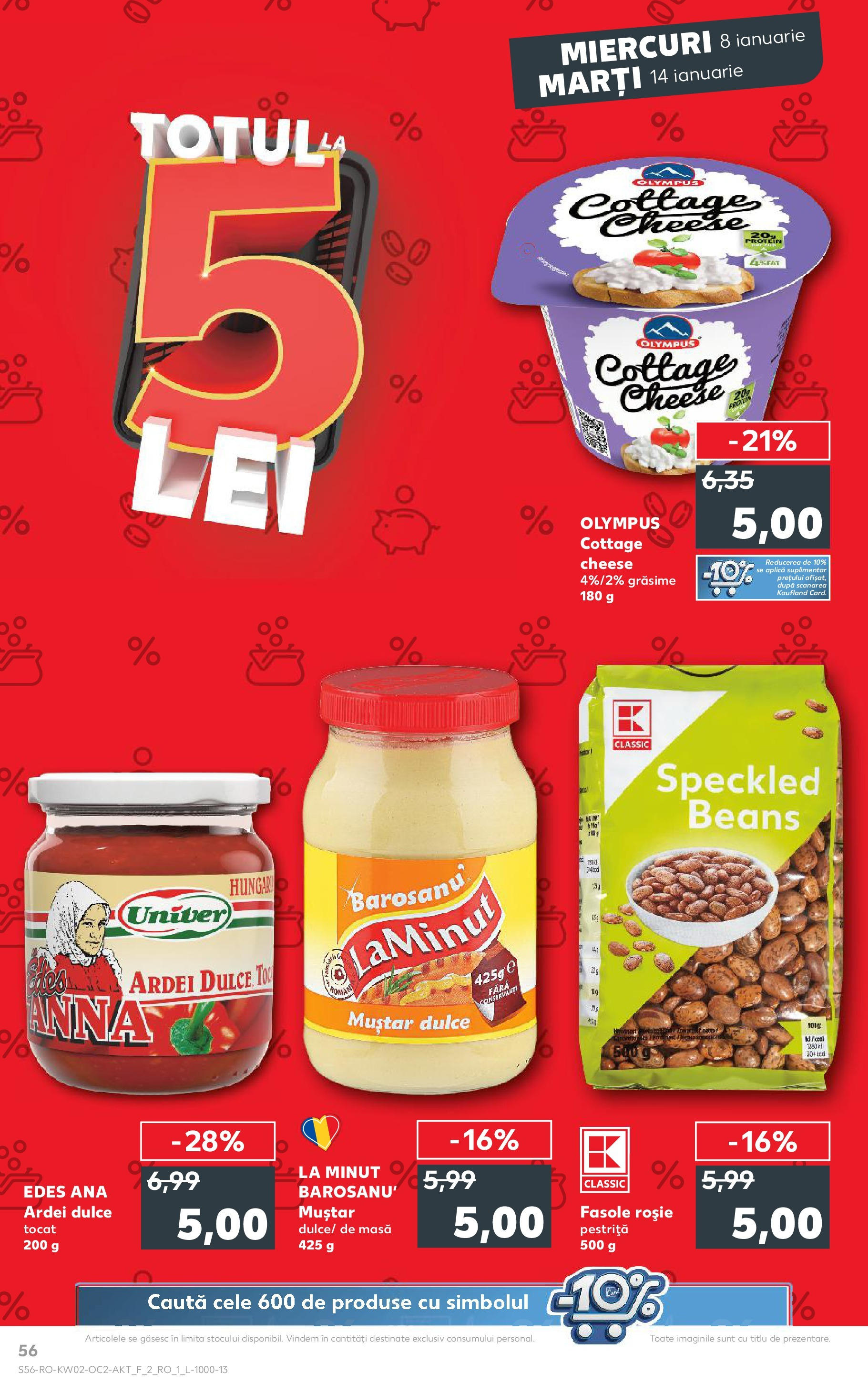 Catalog Kaufland - Târgovişte 08.01.2025 - Revista si Oferta | Pagină: 56 | Produse: Masă, Ardei, Muștar