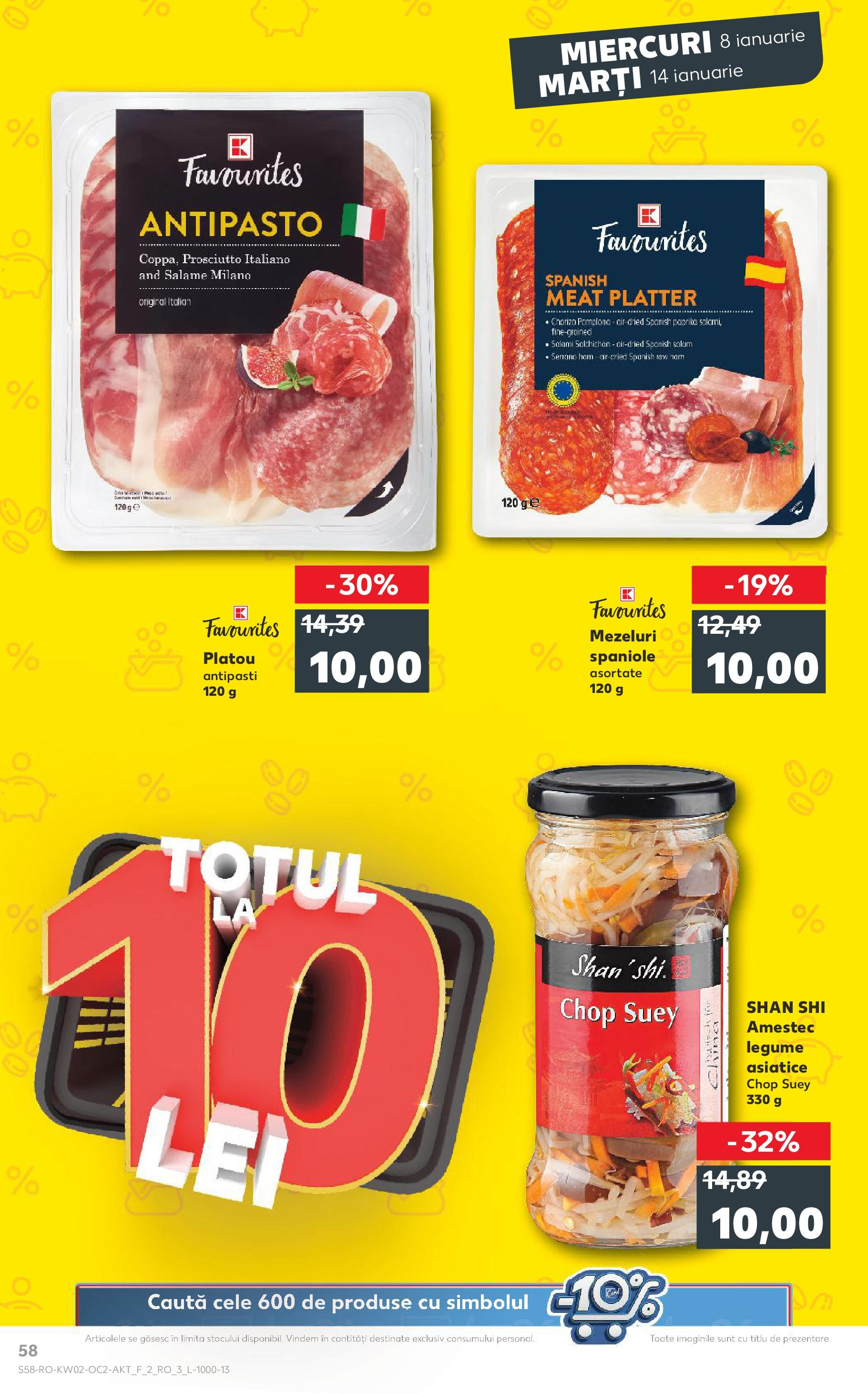 Catalog Kaufland - Târgovişte 08.01.2025 - Revista si Oferta | Pagină: 58 | Produse: Salam, Legume