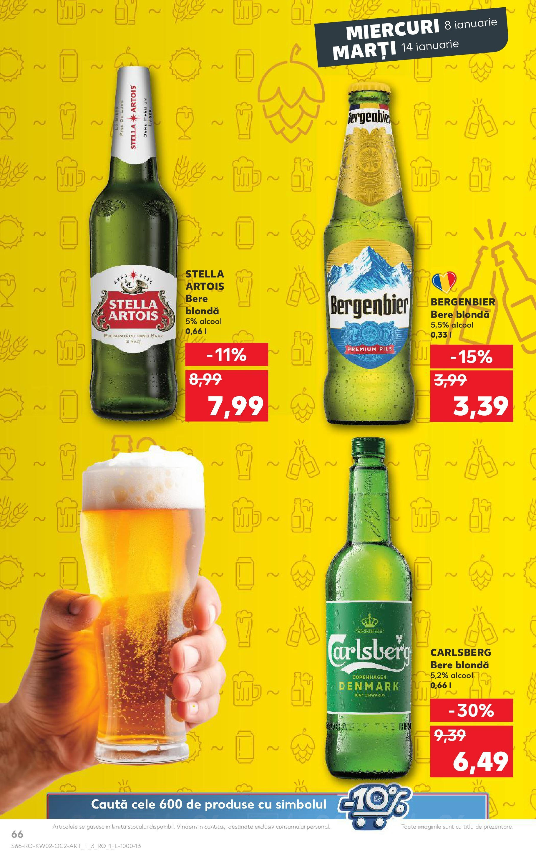 Catalog Kaufland - Târgovişte 08.01.2025 - Revista si Oferta | Pagină: 66 | Produse: Bere