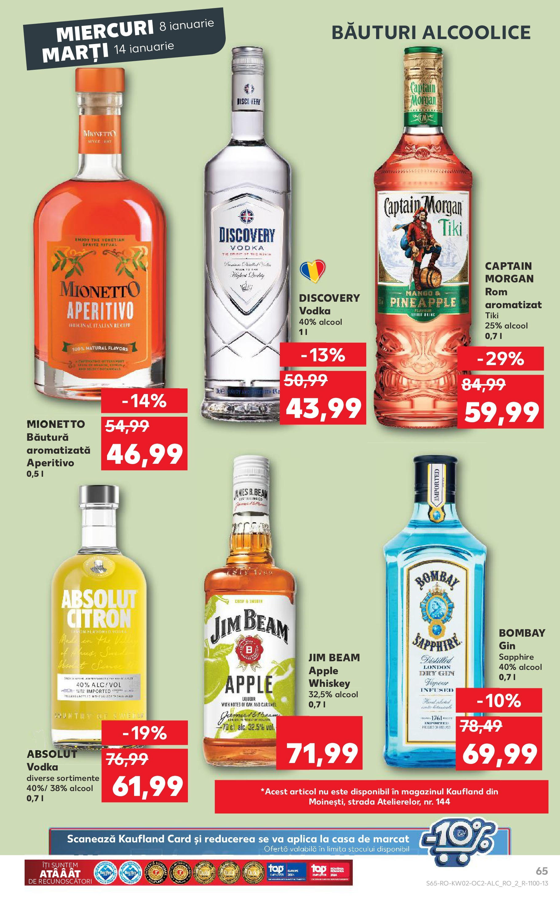 Catalog Kaufland - Târgovişte 08.01.2025 - Revista si Oferta | Pagină: 65 | Produse: Apple, Vodka, Whiskey, Mango