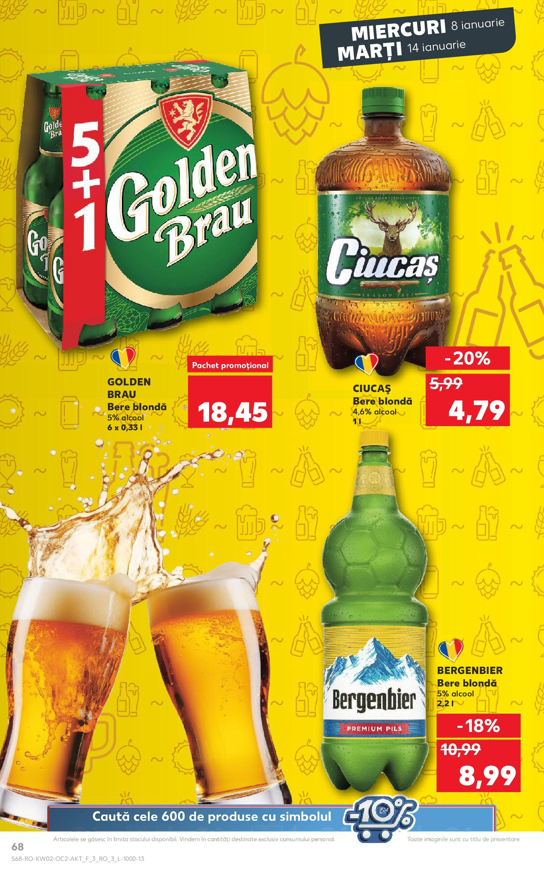 Catalog Kaufland - Târgovişte 08.01.2025 - Revista si Oferta | Pagină: 68 | Produse: Bere