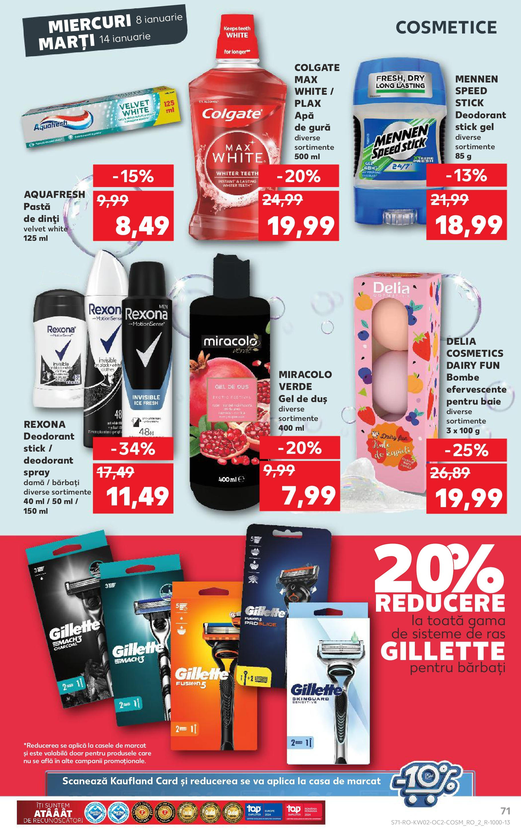 Catalog Kaufland - Târgovişte 08.01.2025 - Revista si Oferta | Pagină: 71 | Produse: Duș, Gel de duș, Deodorant