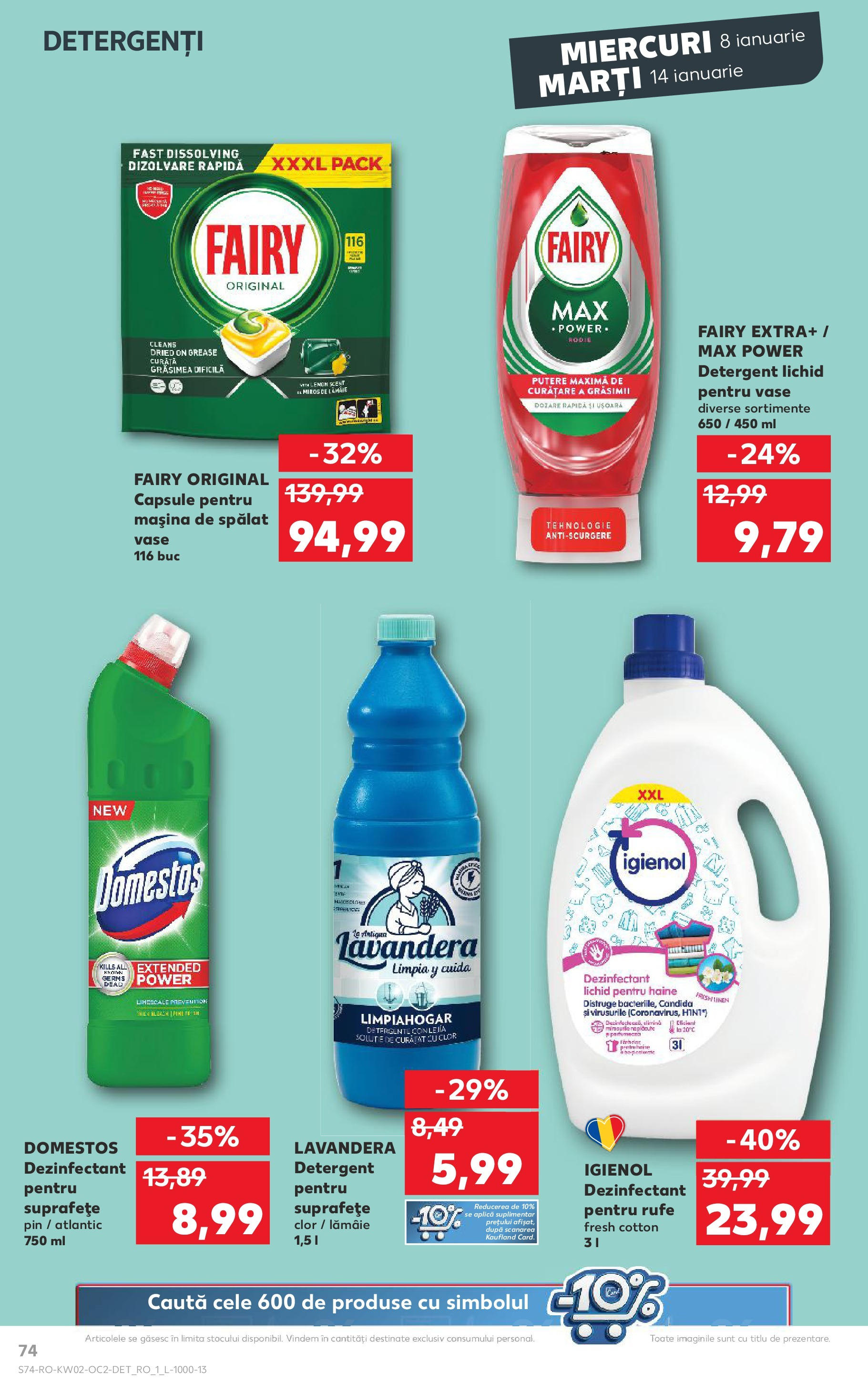 Catalog Kaufland - Târgovişte 08.01.2025 - Revista si Oferta | Pagină: 74 | Produse: Mașină De Spălat, Detergent, Haine, Lămâie