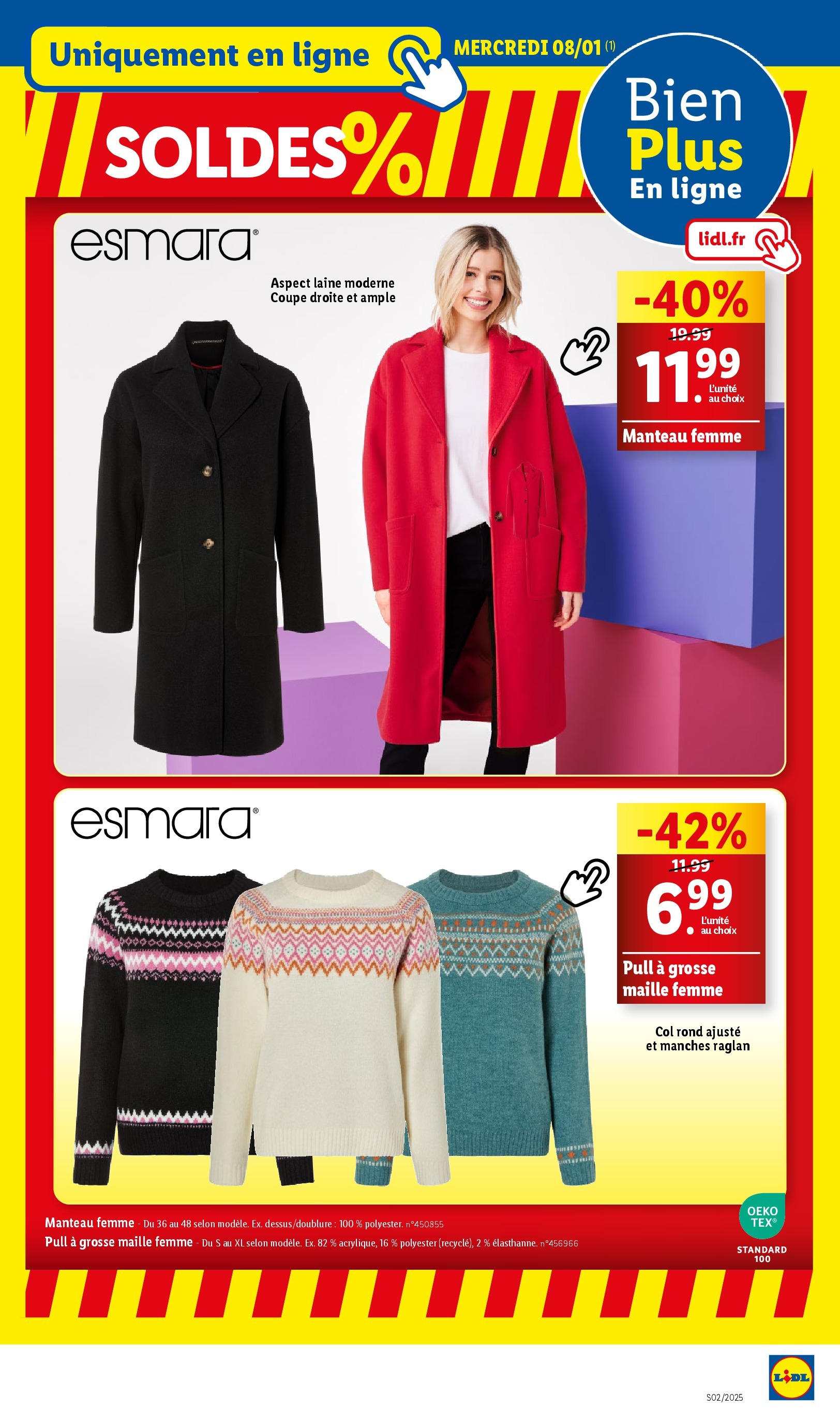 Catalogue LIDL du 06/01/2025 | Promo prospectus en ligne | Page: 31 | Produits: Pull, Manteau