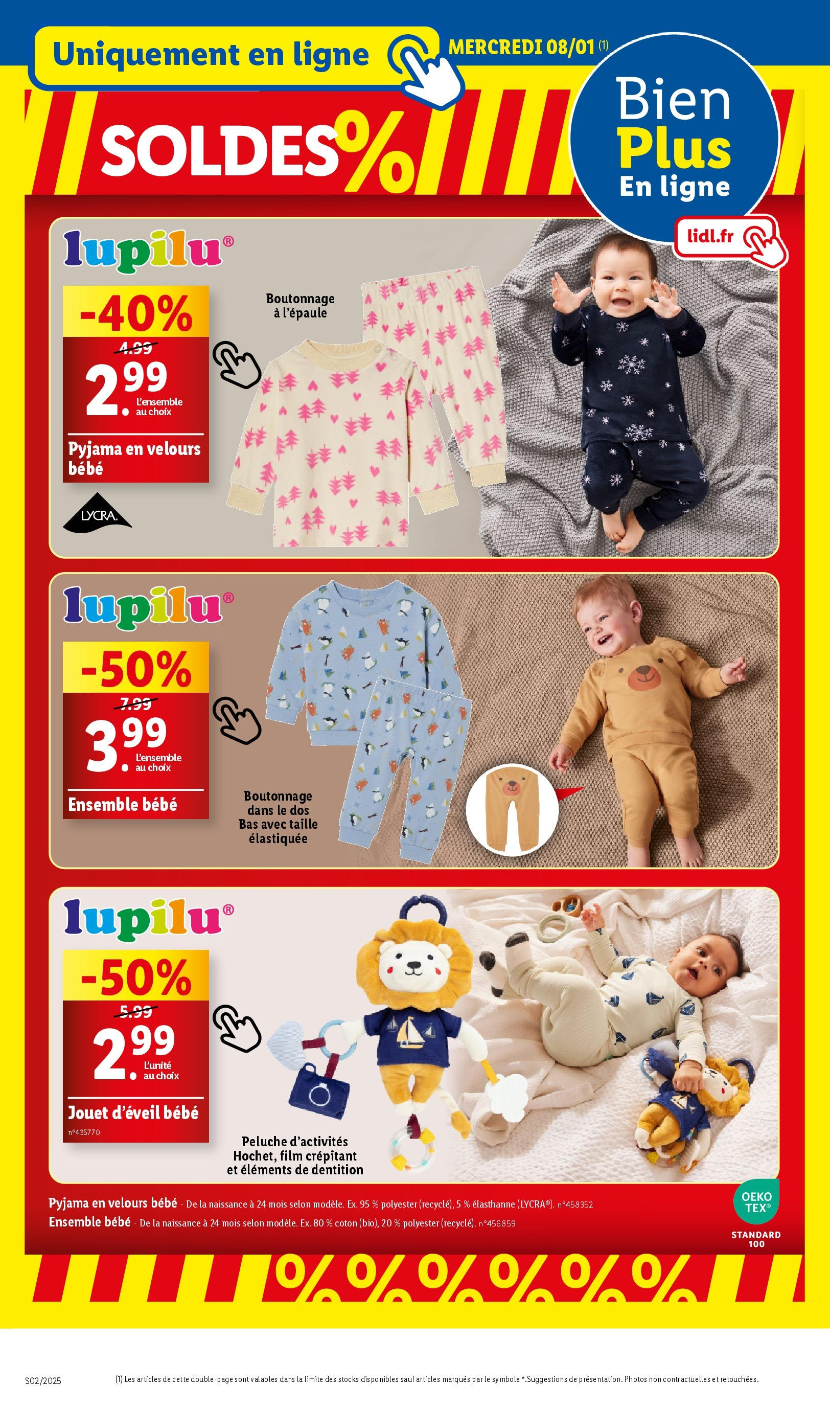 Catalogue LIDL du 06/01/2025 | Promo prospectus en ligne | Page: 34 | Produits: Coton, Peluche, Pyjama