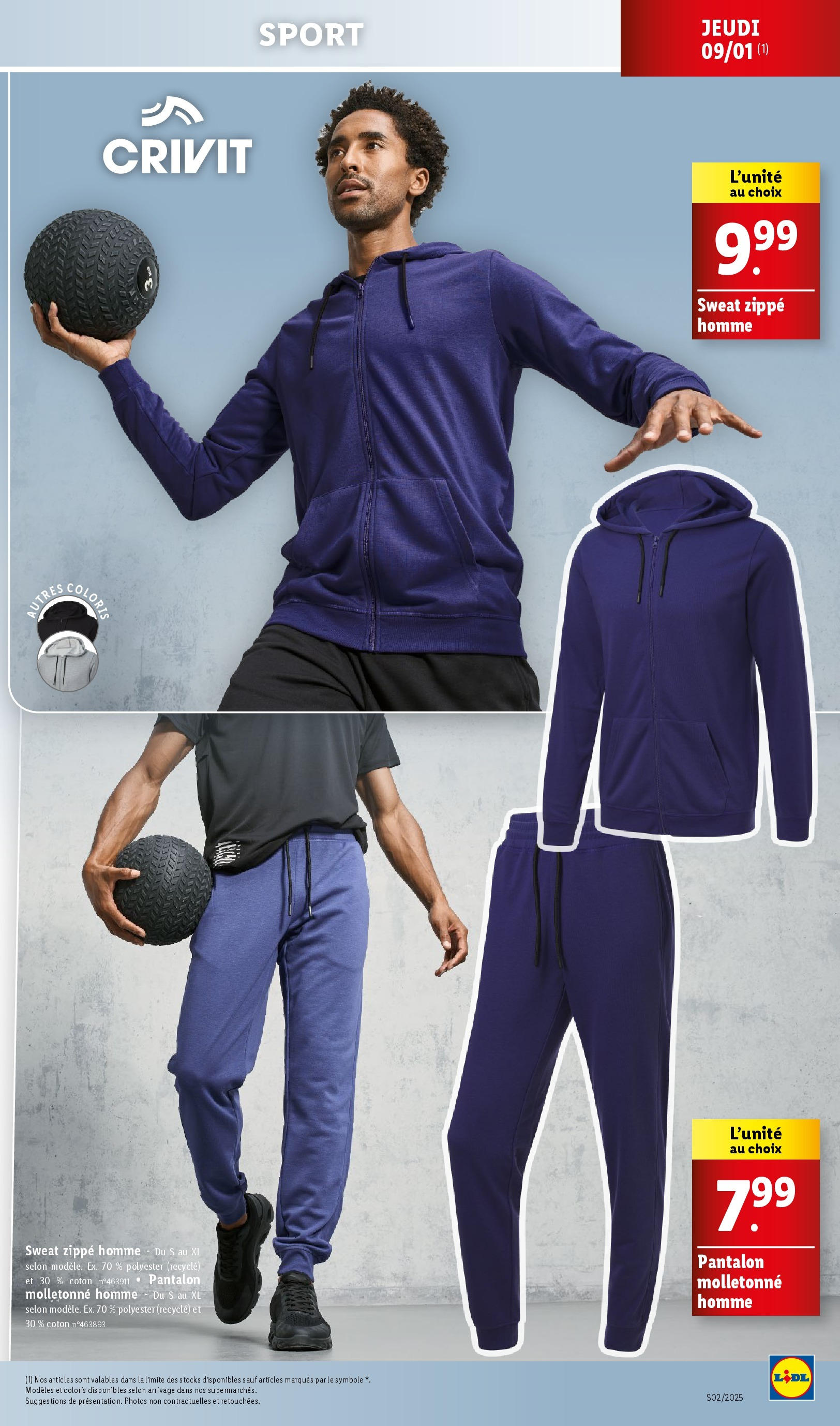 Catalogue LIDL du 06/01/2025 | Promo prospectus en ligne | Page: 37 | Produits: Coton, Pantalon