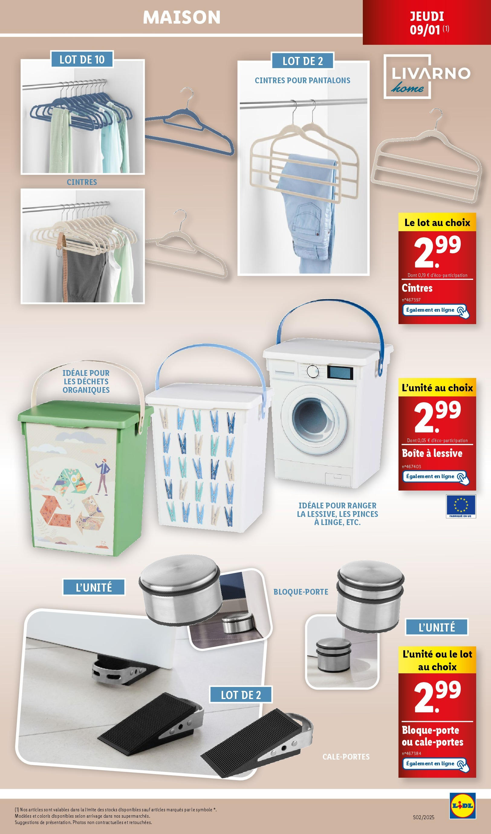 Catalogue LIDL du 06/01/2025 | Promo prospectus en ligne | Page: 51 | Produits: Pinces, Lessive