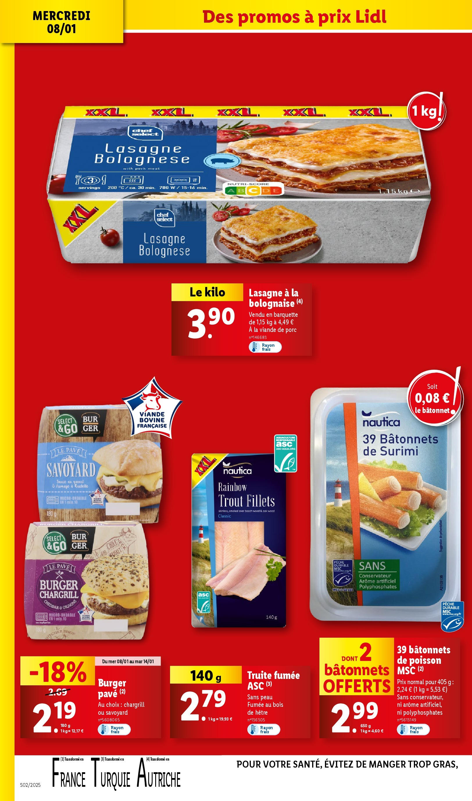 Catalogue LIDL du 07/01/2025 | Promo prospectus en ligne | Page: 10 | Produits: Pêche, Truite fumée, Poisson, Oignons