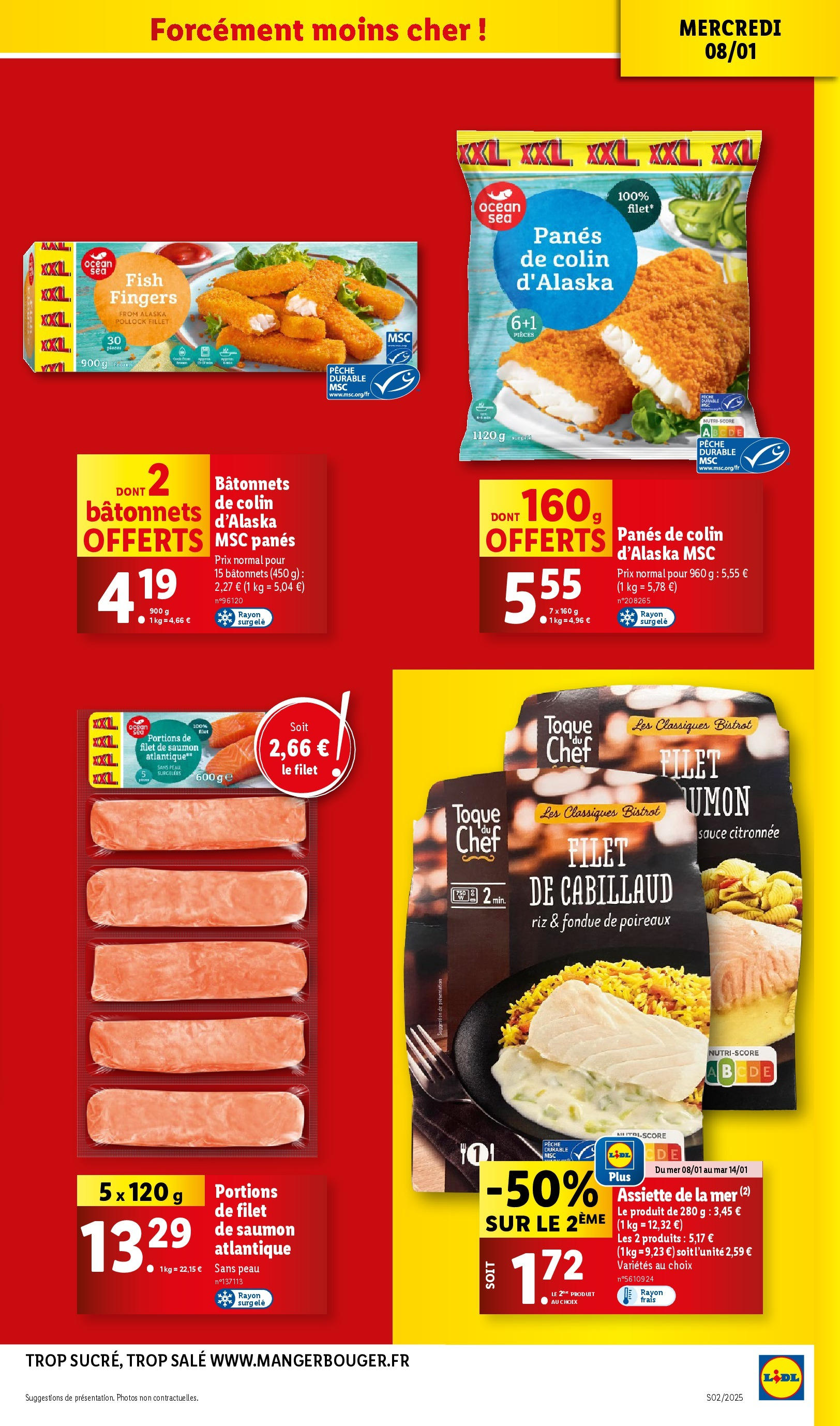 Catalogue LIDL du 07/01/2025 | Promo prospectus en ligne | Page: 11 | Produits: Poireaux, Filet de saumon, Riz, Saumon