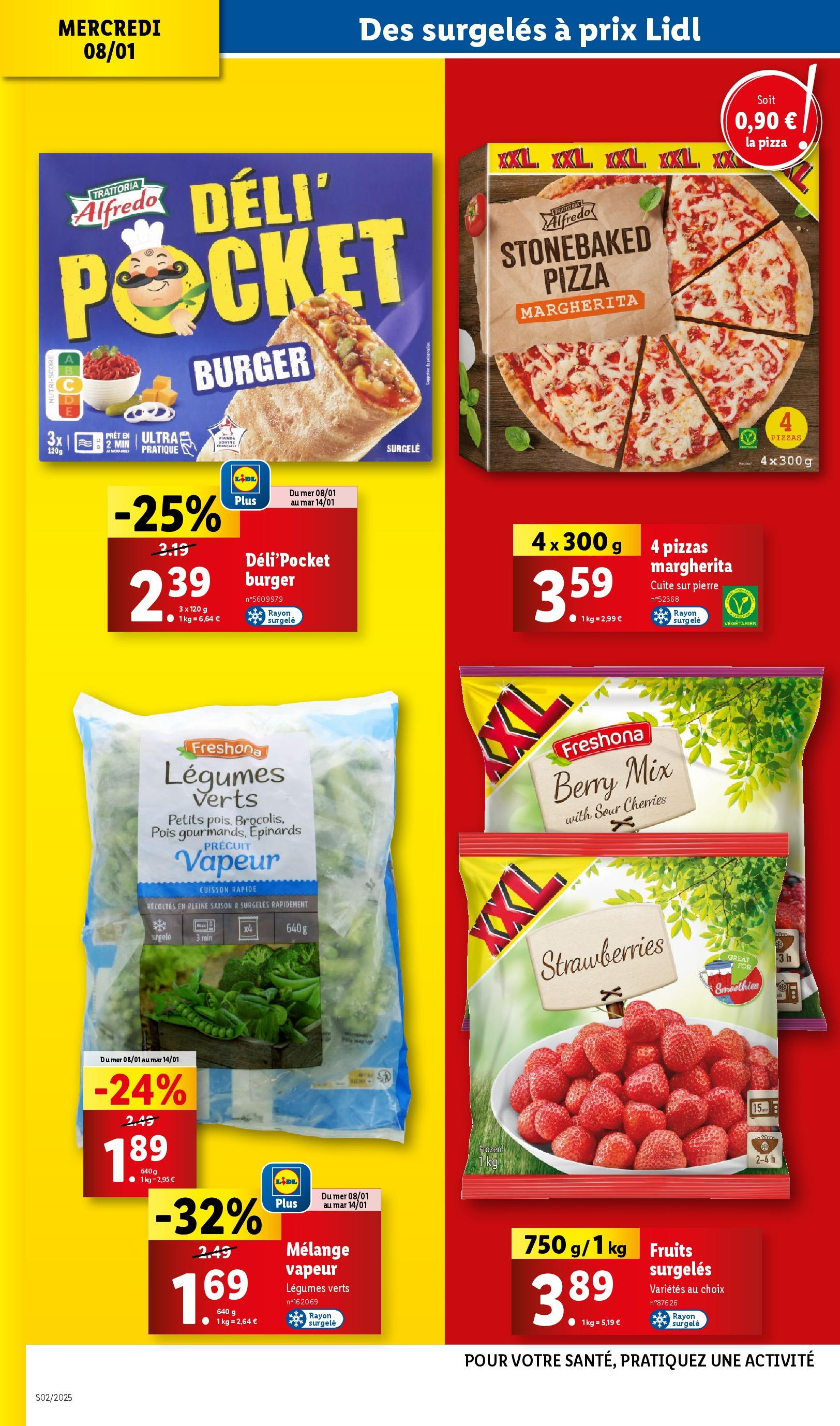 Catalogue LIDL du 07/01/2025 | Promo prospectus en ligne | Page: 12 | Produits: Pois, Pizza