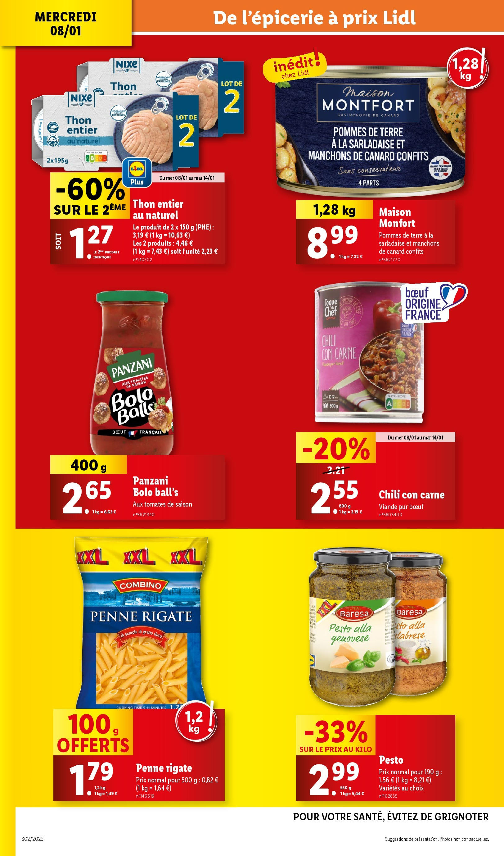 Catalogue LIDL du 07/01/2025 | Promo prospectus en ligne | Page: 20 | Produits: Pesto, Pommes, Tomates, Pommes de terre