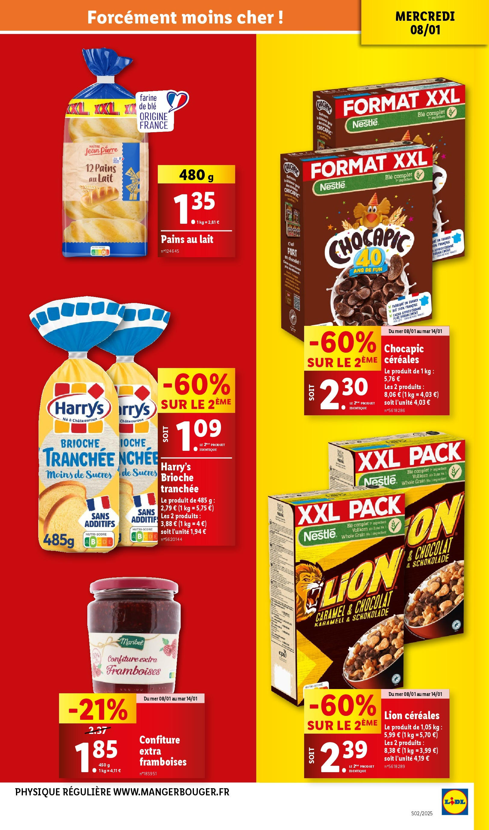 Catalogue LIDL du 07/01/2025 | Promo prospectus en ligne | Page: 23 | Produits: Farine de ble, Pains au lait, Lait, Chocolat