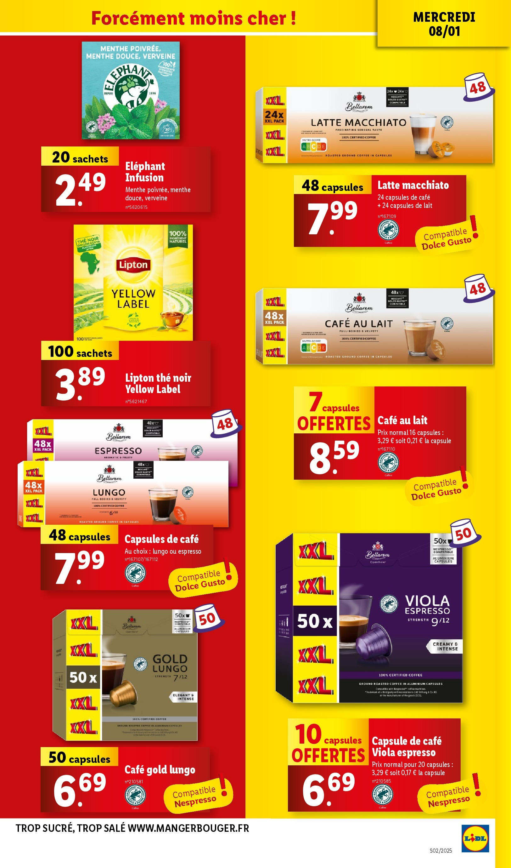 Catalogue LIDL du 07/01/2025 | Promo prospectus en ligne | Page: 25 | Produits: Menthe, Lait, Café, Thé