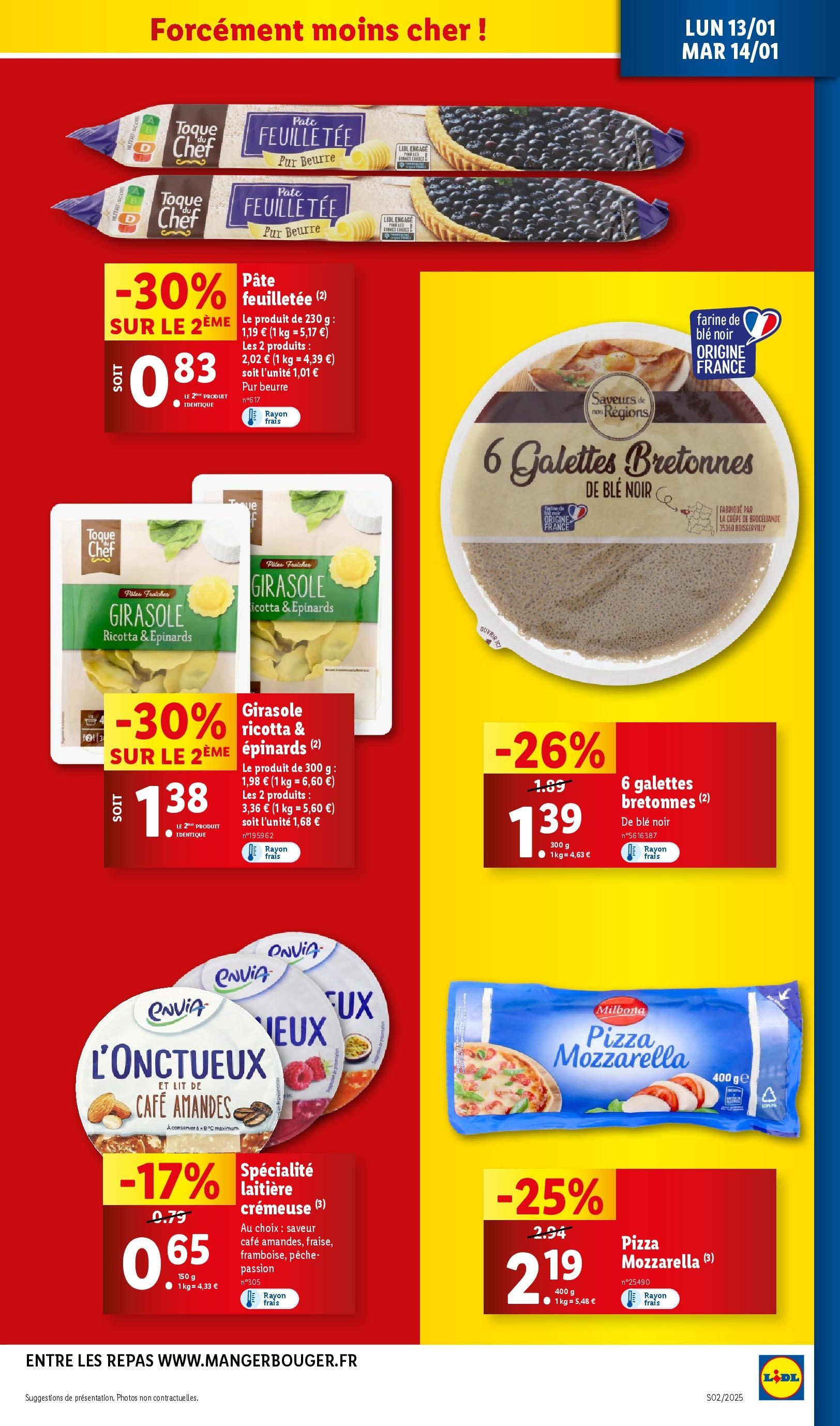 Catalogue LIDL du 07/01/2025 | Promo prospectus en ligne | Page: 35 | Produits: Farine, Pâte feuilletée, Beurre, Ricotta