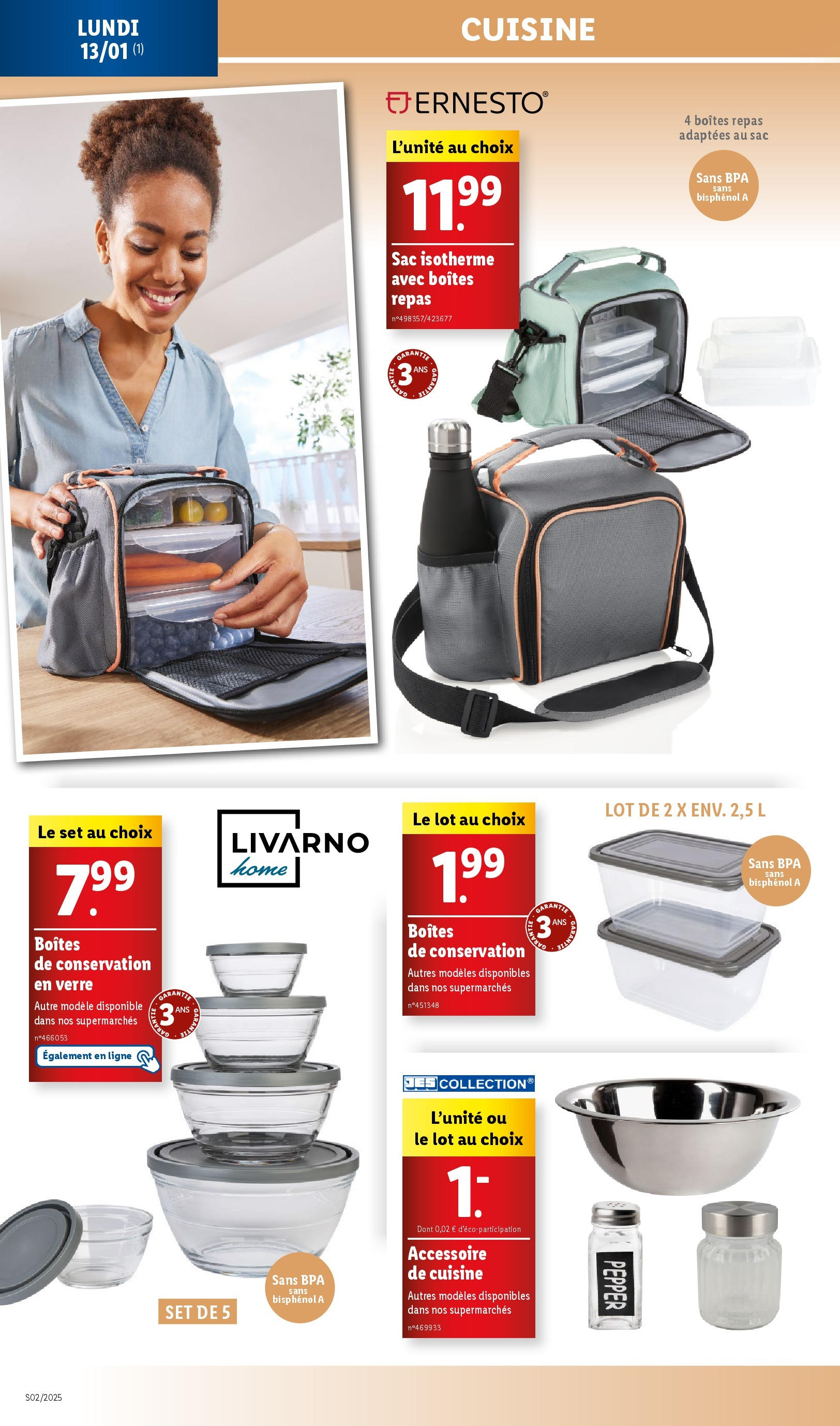 Catalogue LIDL du 07/01/2025 | Promo prospectus en ligne | Page: 70 | Produits: Sac isotherme, Sac