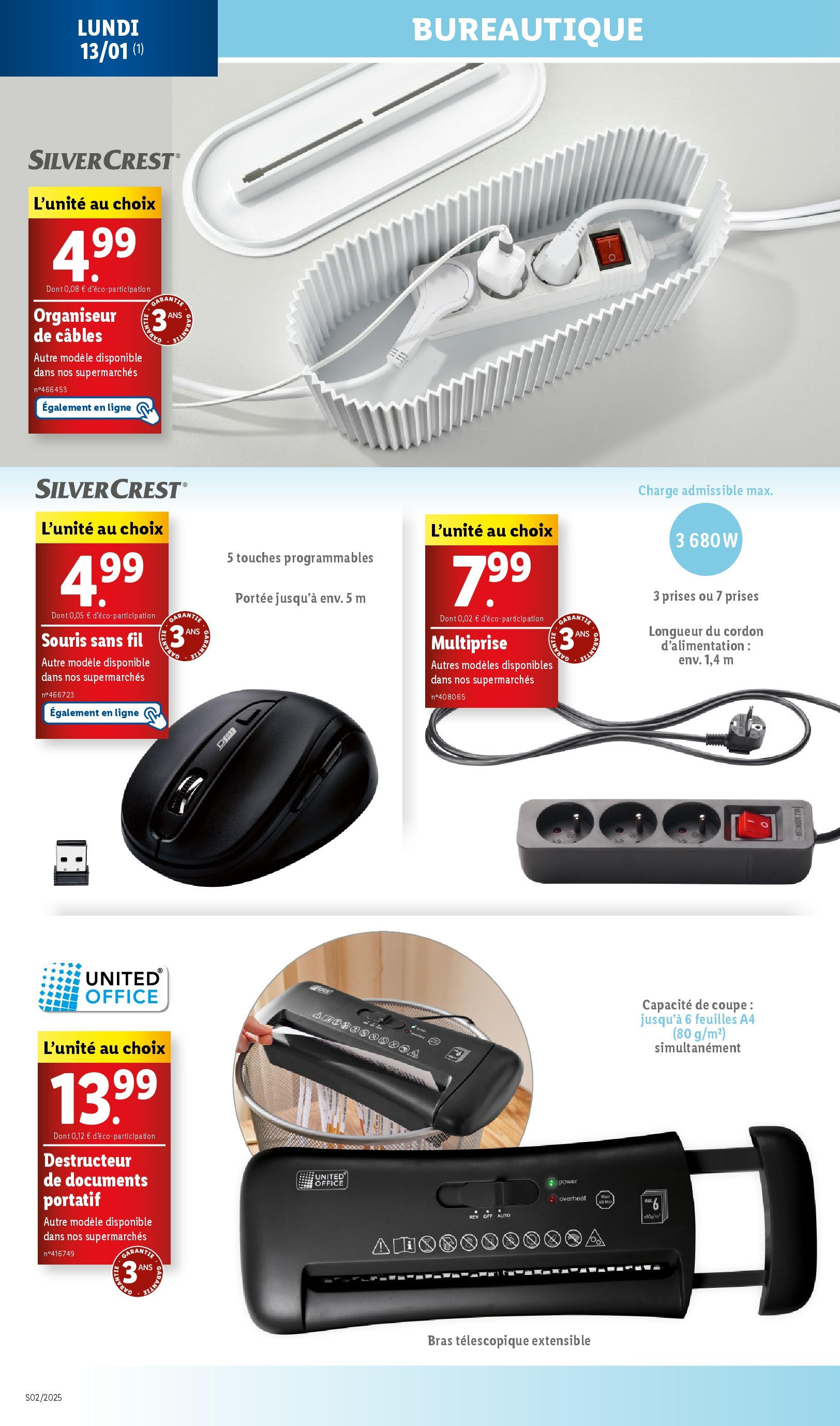 Catalogue LIDL du 07/01/2025 | Promo prospectus en ligne | Page: 80 | Produits: Souris, Prises