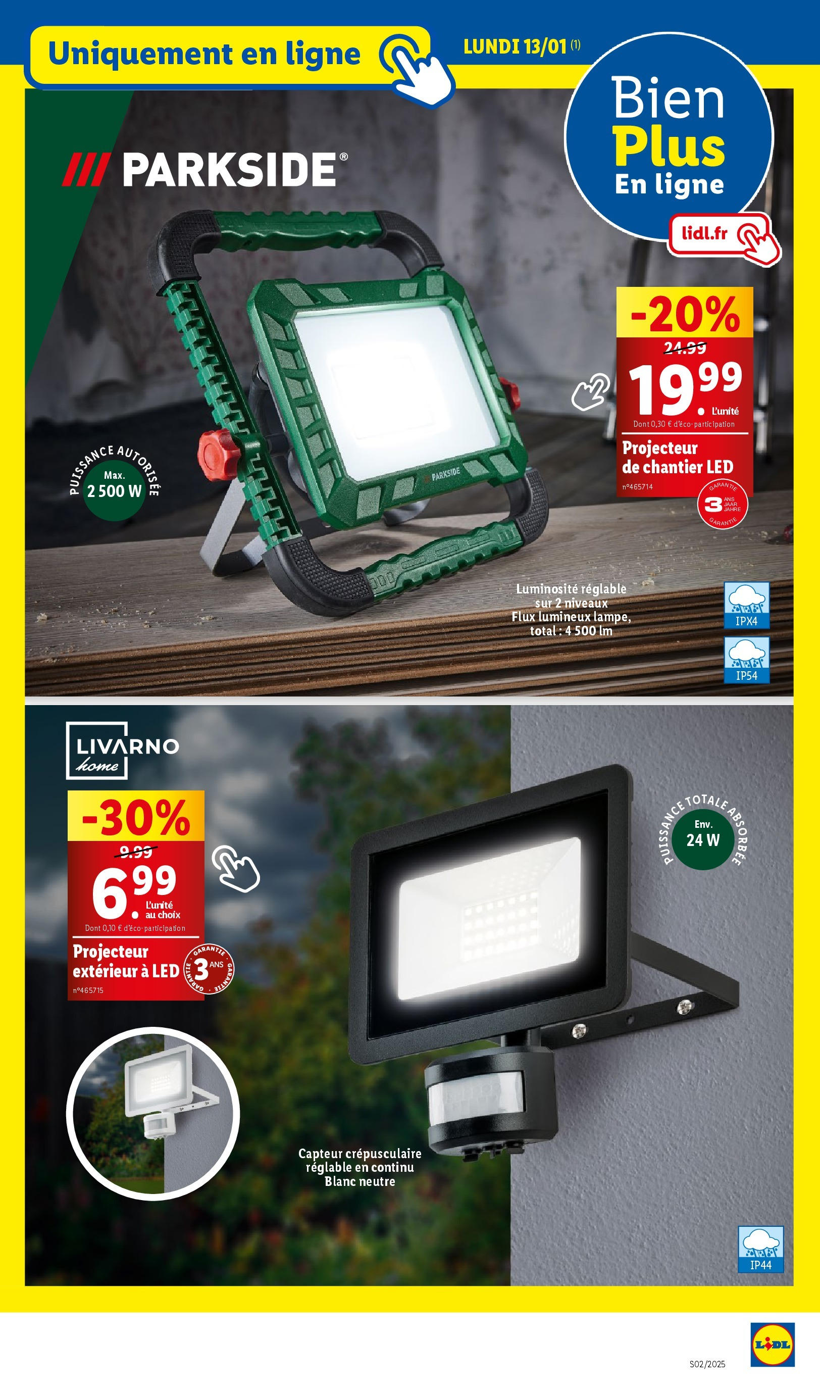 Catalogue LIDL du 07/01/2025 | Promo prospectus en ligne | Page: 83 | Produits: Projecteur