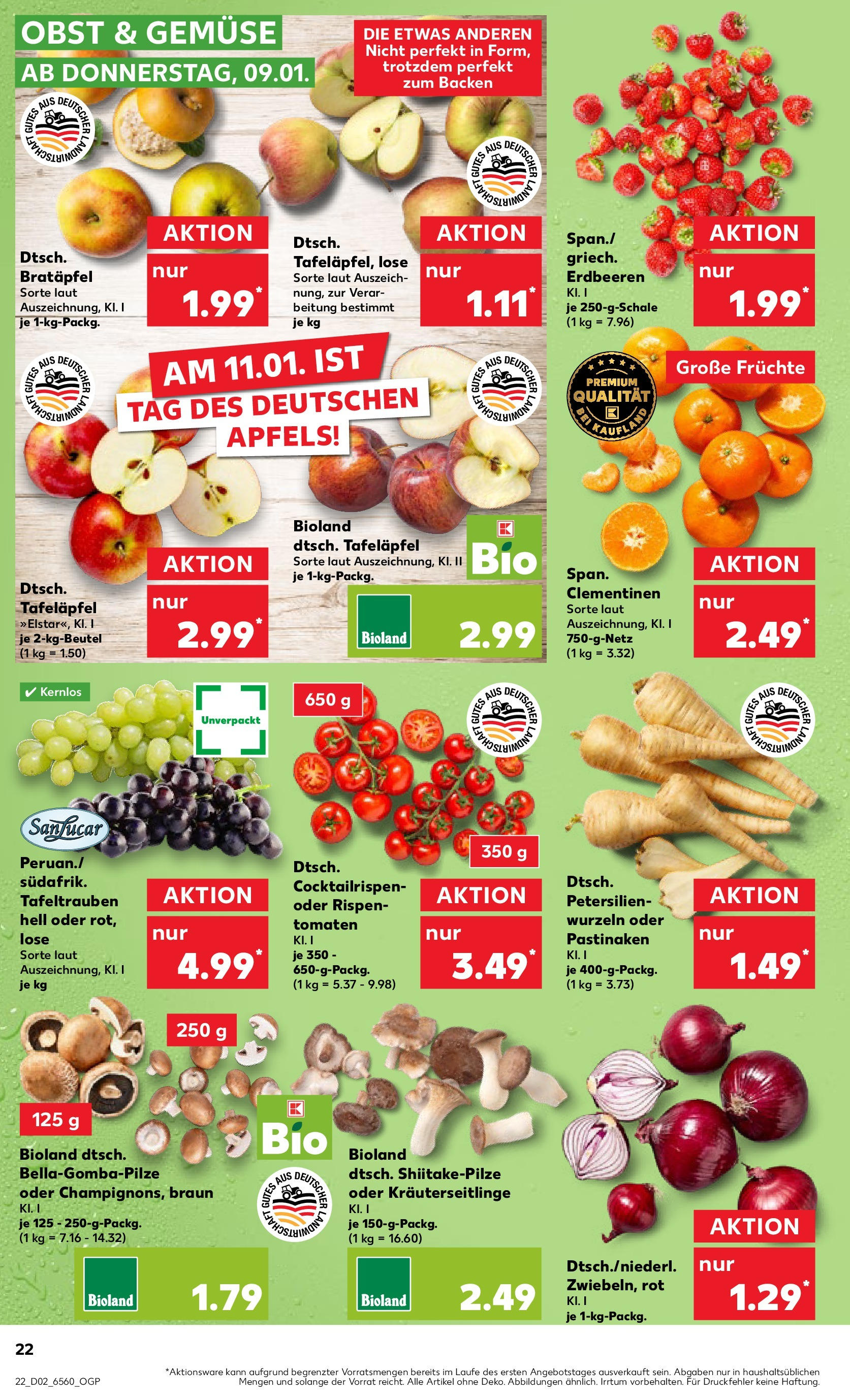 Kaufland - Nürnberg, Fürther Straße 187 (ab 09.01.2025) » Angebote Online zum Blättern | Seite: 22 | Produkte: Tomaten, Gemüse, Obst, Erdbeeren