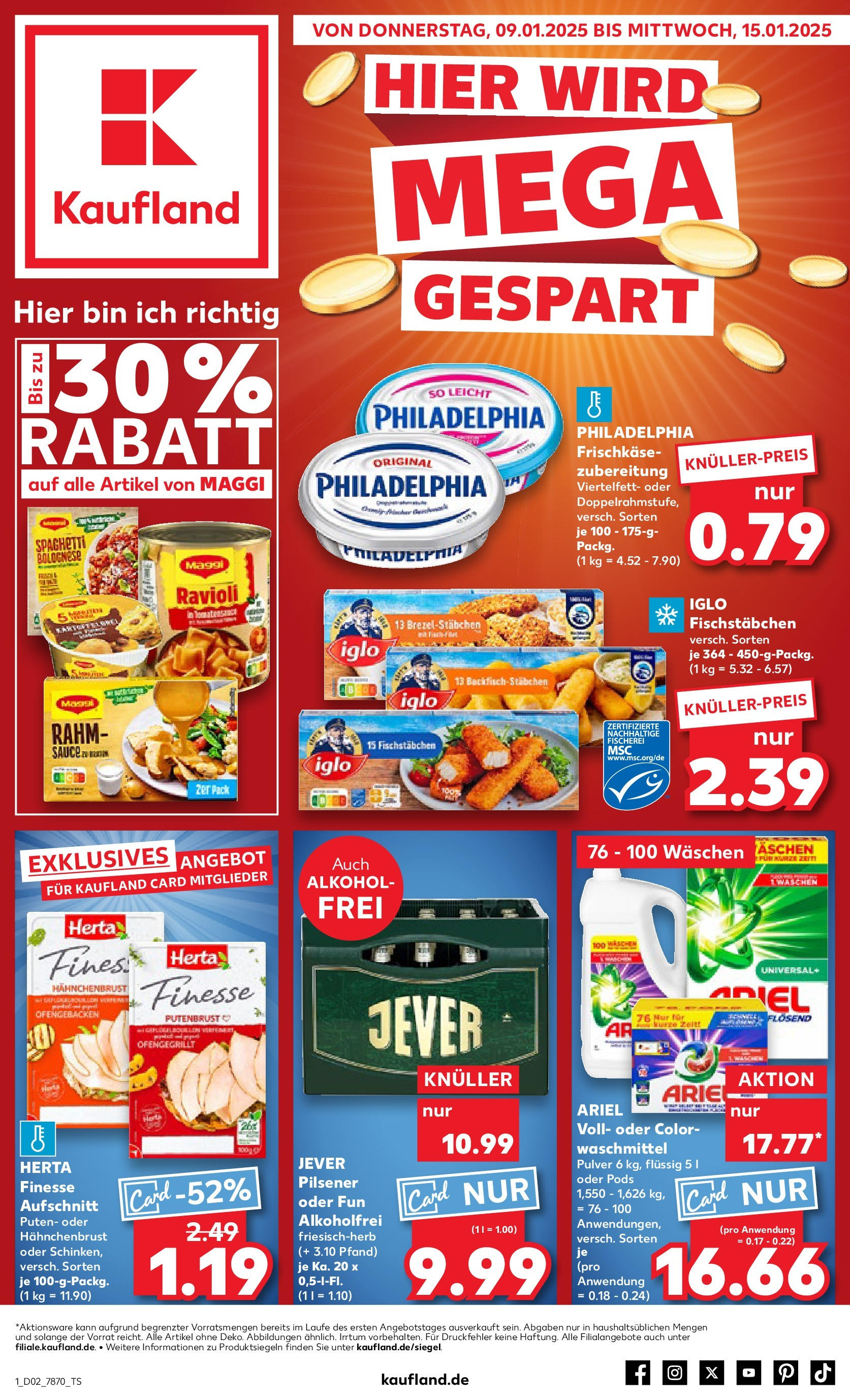 KAUFLAND Prospekt ab 09.01.2025 zum Blättern > Sigmaringen, Georg-Zimmerer-Straße 15