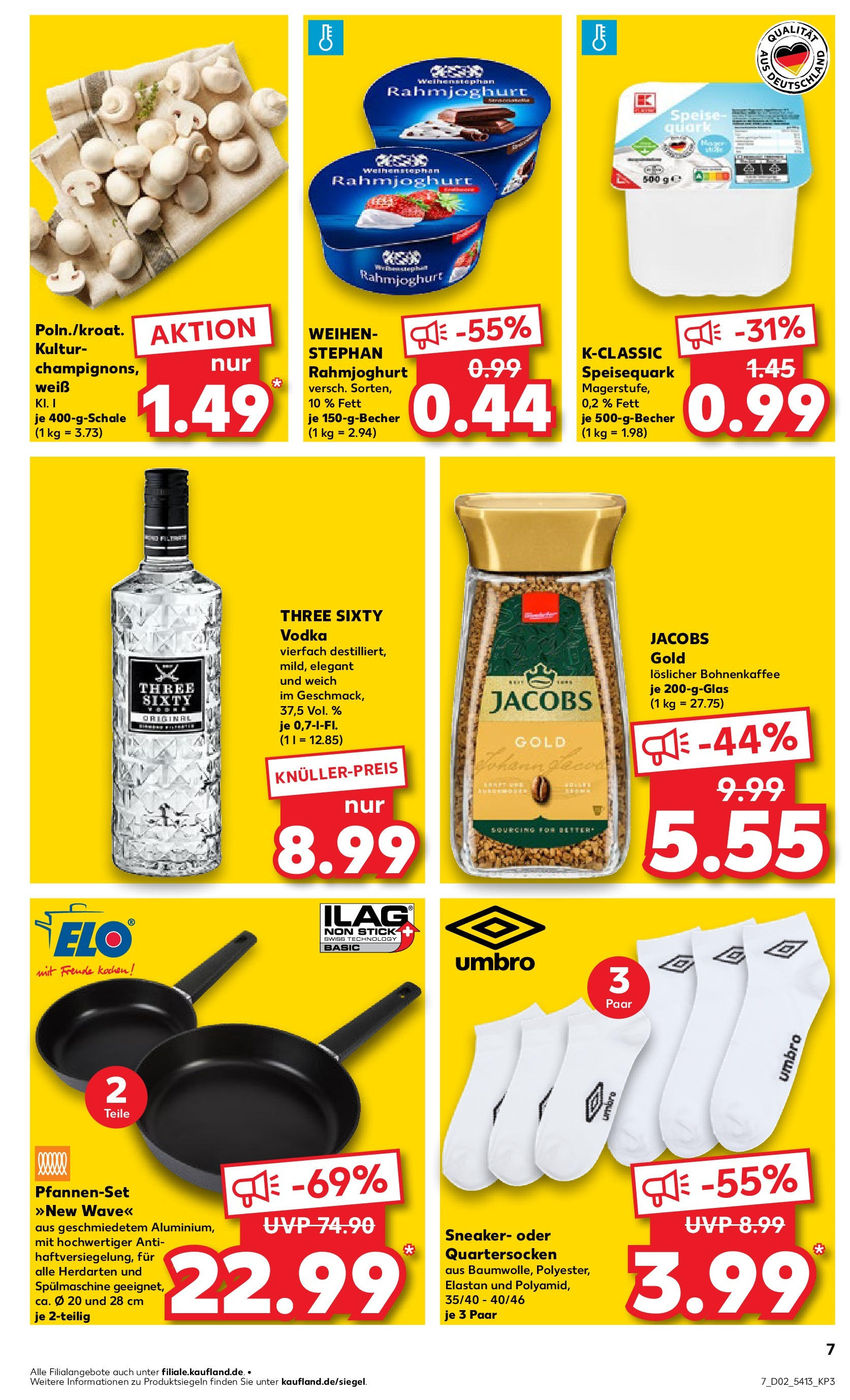 Kaufland - Nürnberg, Fürther Straße 187 (ab 09.01.2025) » Angebote Online zum Blättern | Seite: 7 | Produkte: Quark, Vodka, Speisequark