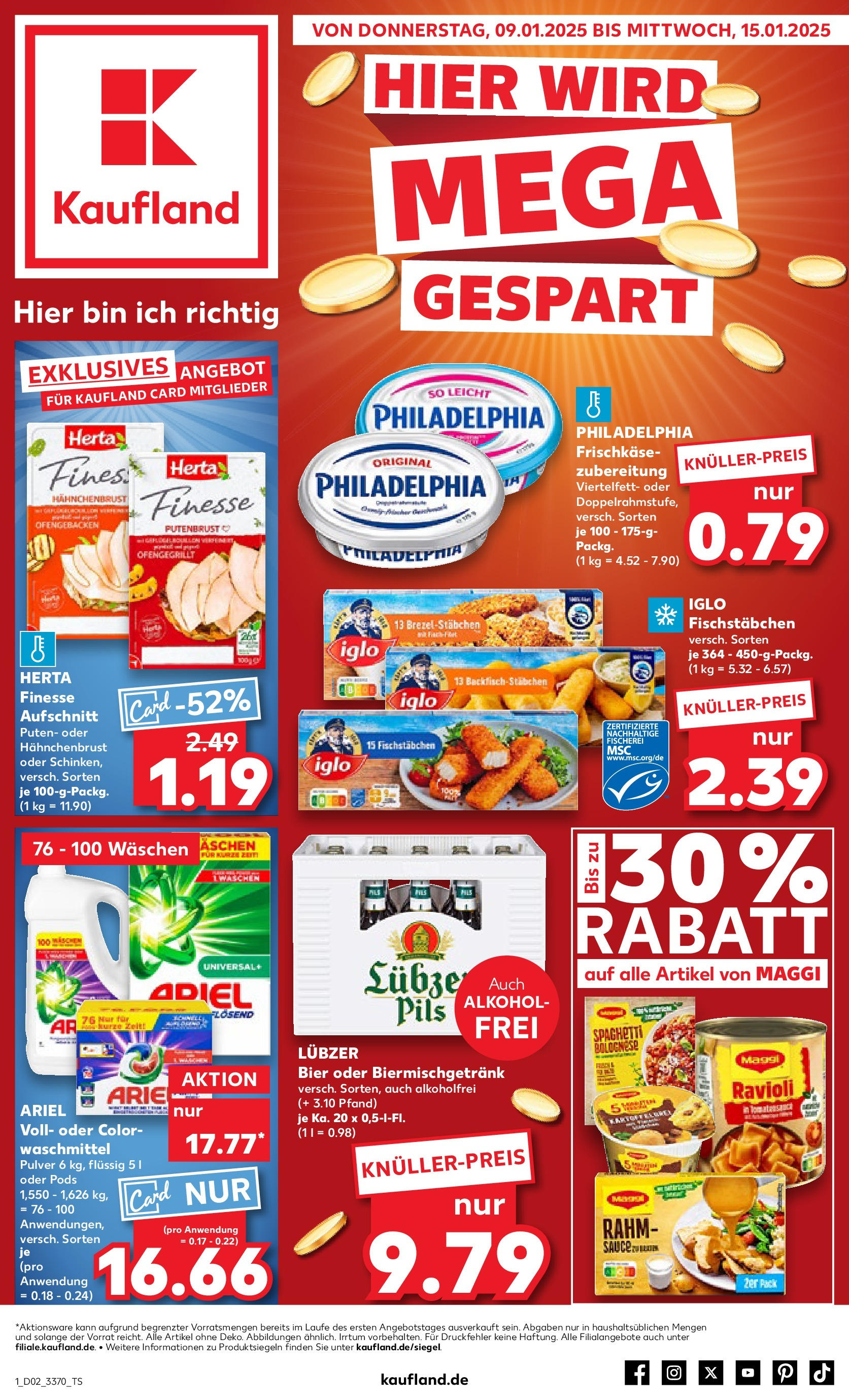 KAUFLAND Prospekt ab 09.01.2025 zum Blättern > Lutherstadt Wittenberg, Lerchenbergstraße 112-113