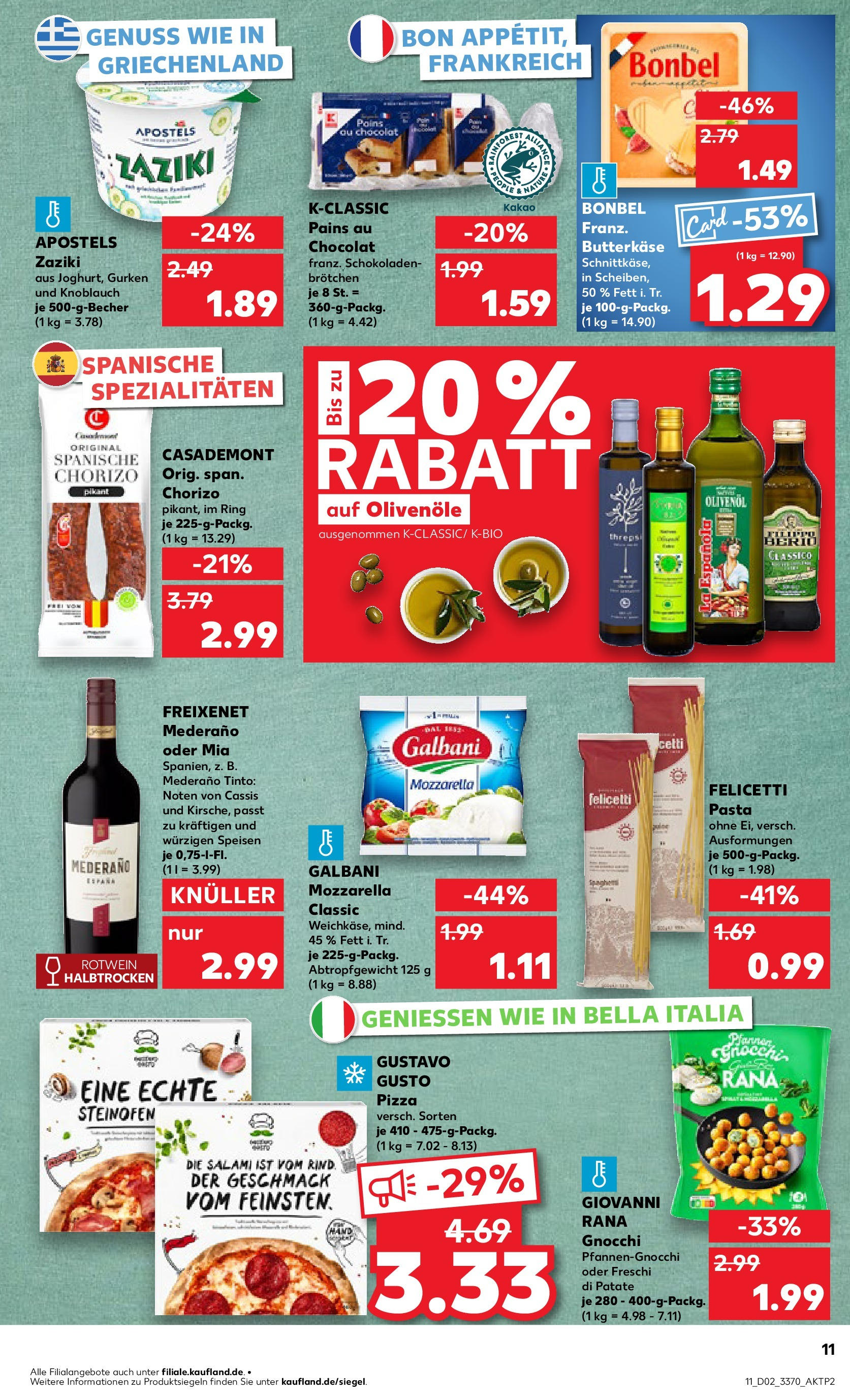 Kaufland - Berlin-Reinickendorf, Ollenhauerstraße 122 (ab 09.01.2025) » Angebote Online zum Blättern | Seite: 11 | Produkte: Knoblauch, Salami, Pizza, Gurken