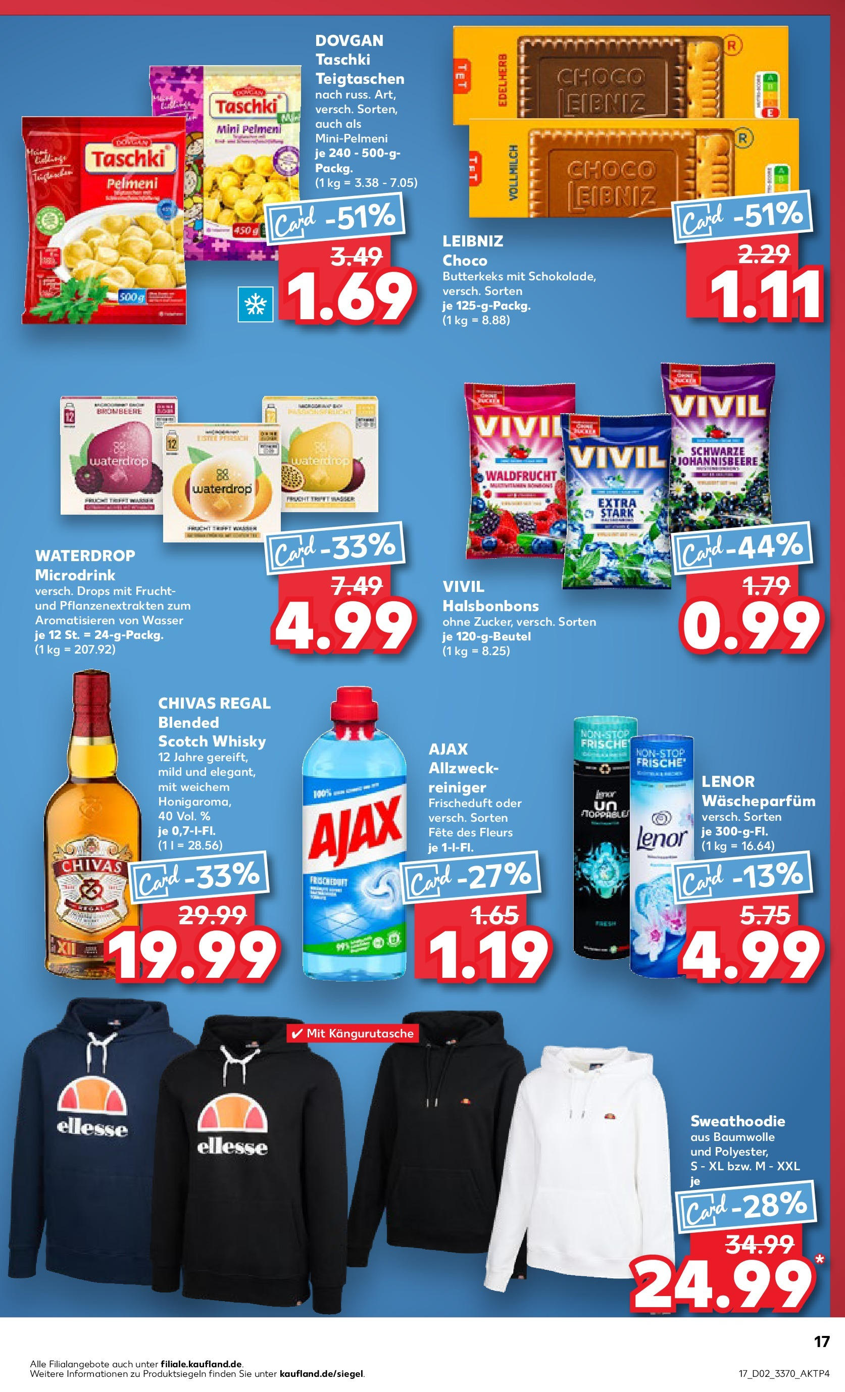 Kaufland - Berlin-Reinickendorf, Ollenhauerstraße 122 (ab 09.01.2025) » Angebote Online zum Blättern | Seite: 17 | Produkte: Lenor, Whisky, Regal, Wasser