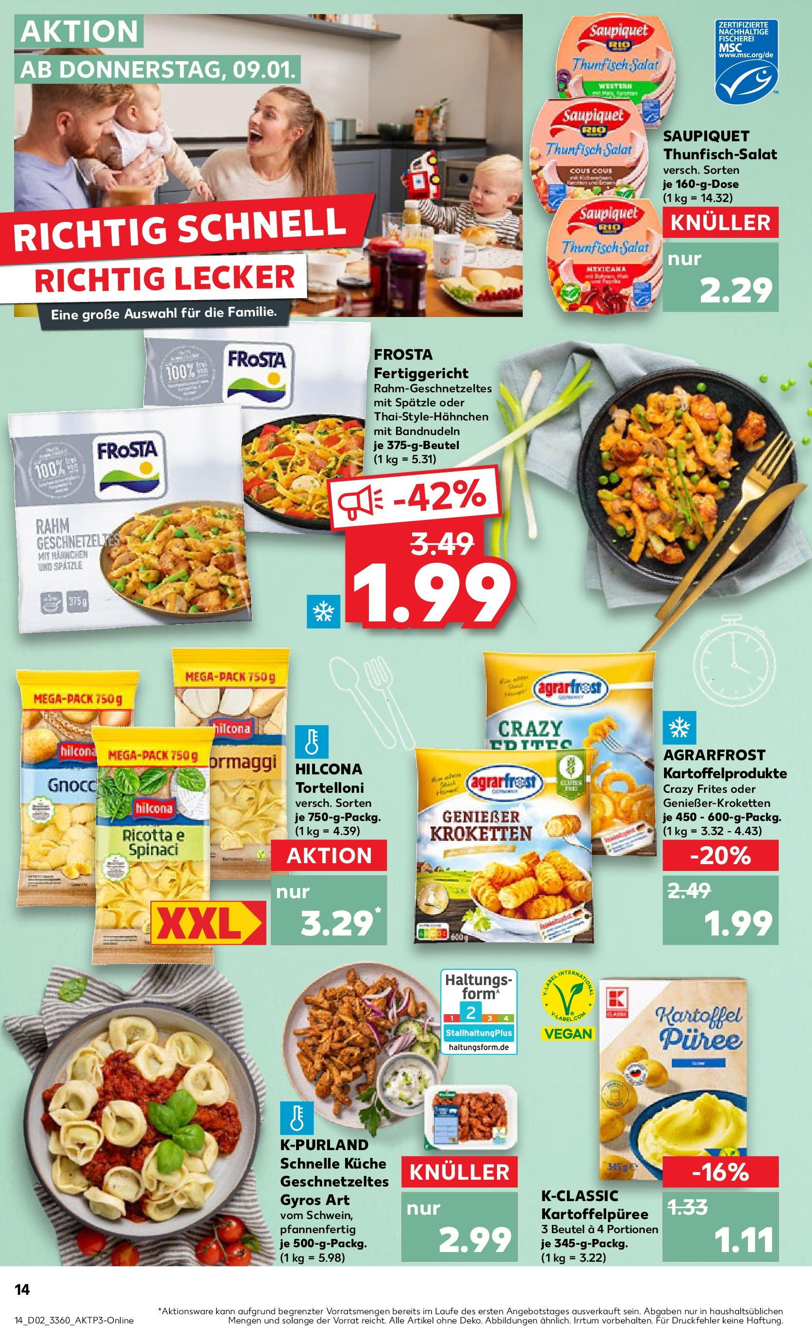 Kaufland - Berlin-Neukölln, Karl-Marx-Straße 66 (ab 09.01.2025) » Angebote Online zum Blättern | Seite: 14 | Produkte: Thunfisch, Küche, Gyros, Salat