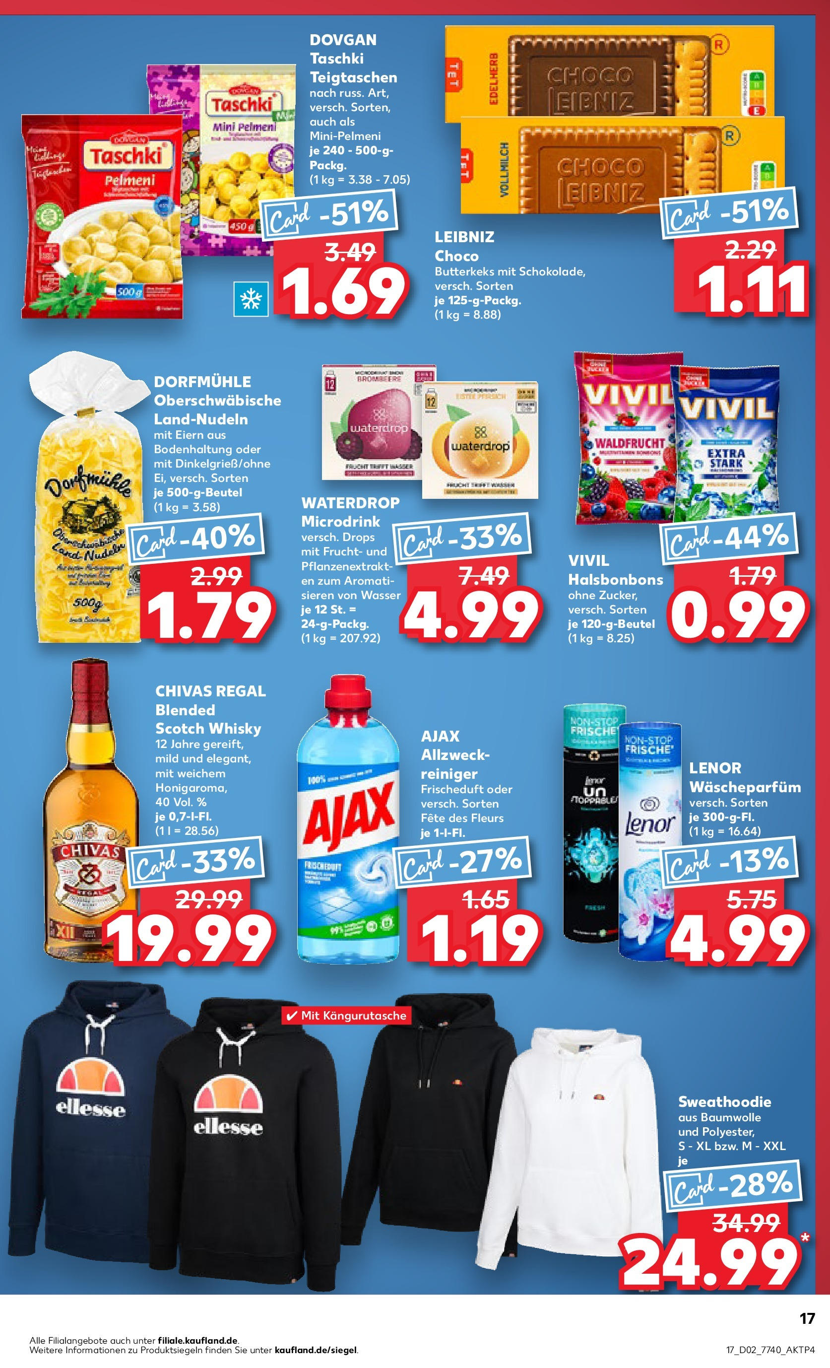 Kaufland - Nürnberg, Fürther Straße 187 (ab 09.01.2025) » Angebote Online zum Blättern | Seite: 17 | Produkte: Lenor, Whisky, Regal, Wasser