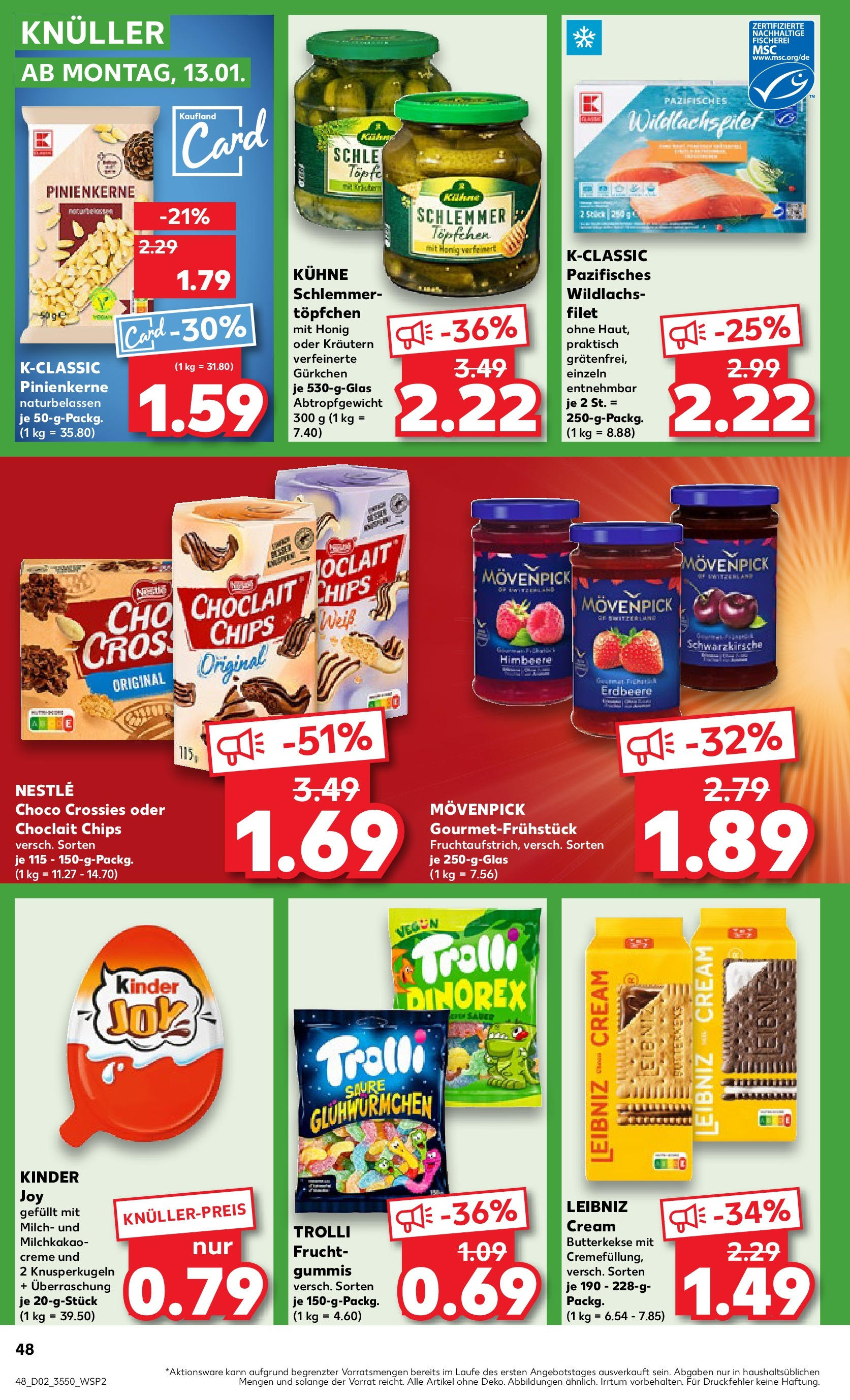 Kaufland - Berlin-Reinickendorf, Ollenhauerstraße 122 (ab 09.01.2025) » Angebote Online zum Blättern | Seite: 48 | Produkte: Milch, Creme, Butterkekse, Chips