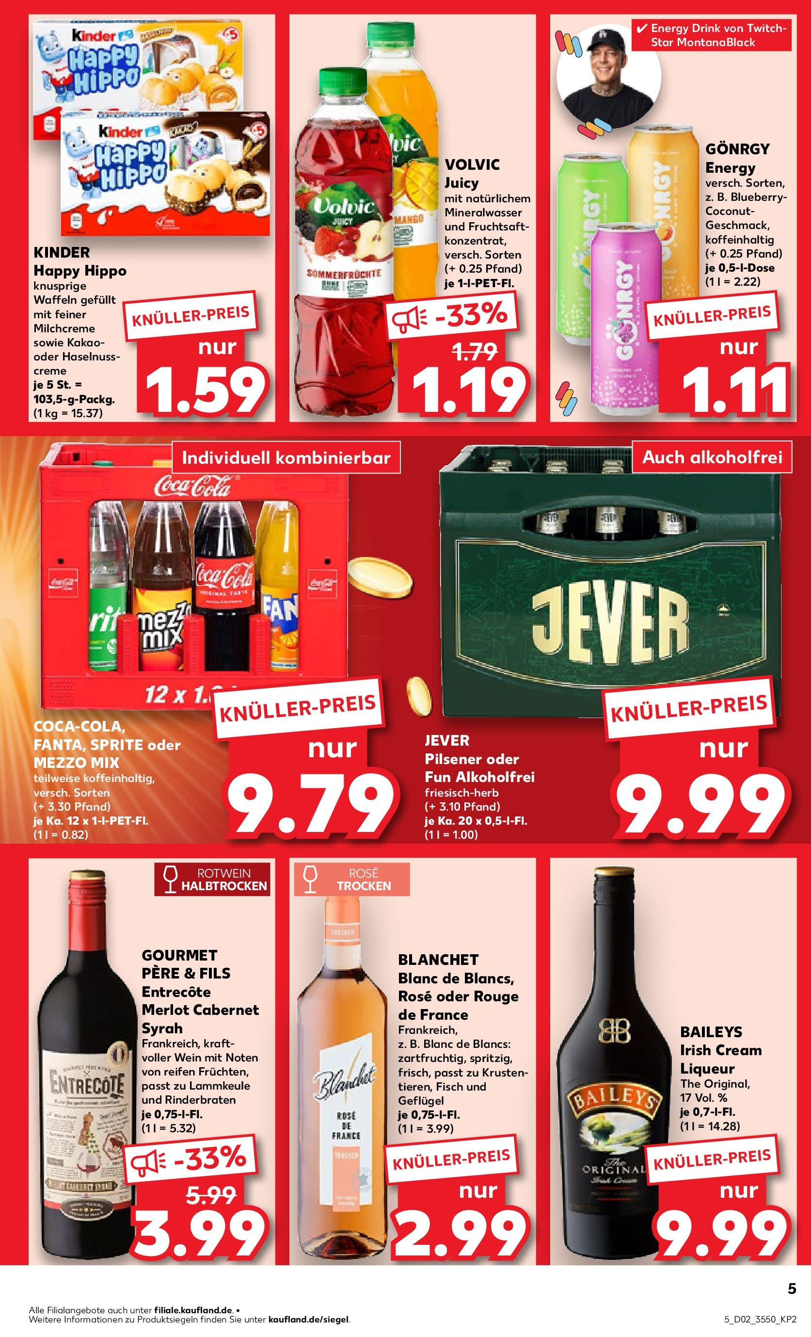 Kaufland - Berlin-Reinickendorf, Ollenhauerstraße 122 (ab 09.01.2025) » Angebote Online zum Blättern | Seite: 5 | Produkte: Sprite, Rotwein halbtrocken, Fisch, Fruchtsaft