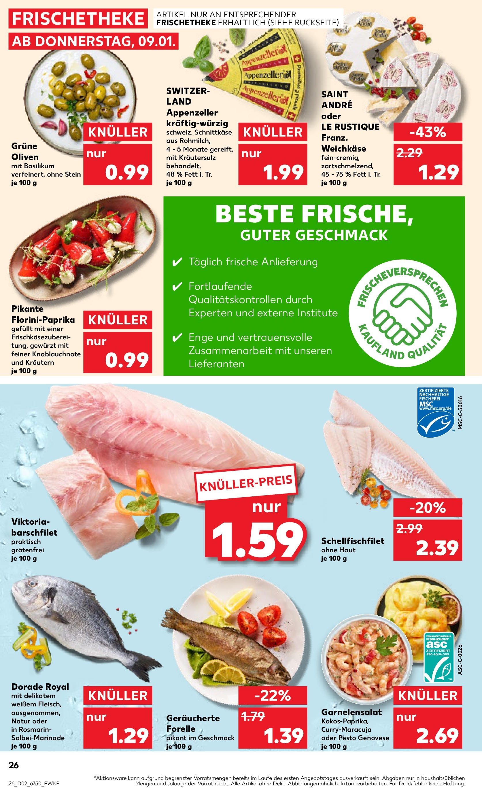 Kaufland - Berlin-Reinickendorf, Ollenhauerstraße 122 (ab 09.01.2025) » Angebote Online zum Blättern | Seite: 26 | Produkte: Dorade