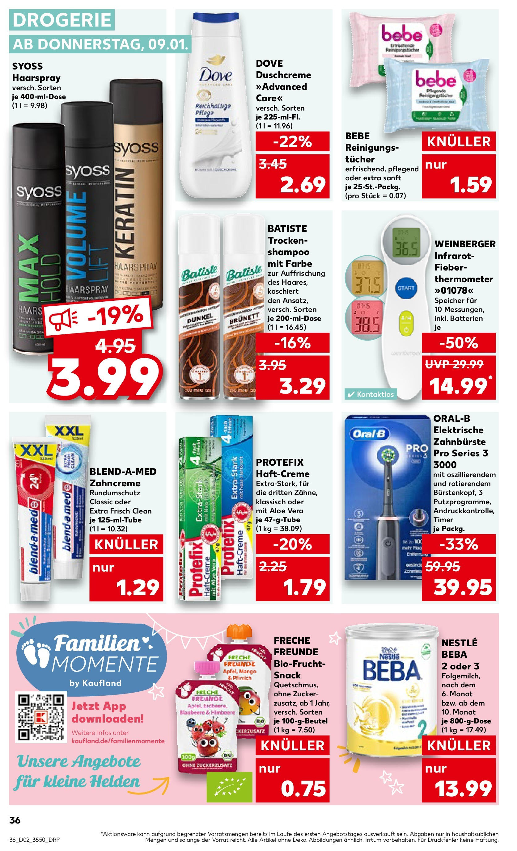 Kaufland - Berlin-Reinickendorf, Ollenhauerstraße 122 (ab 09.01.2025) » Angebote Online zum Blättern | Seite: 36 | Produkte: Thermometer, Batterien, Shampoo, Zucker